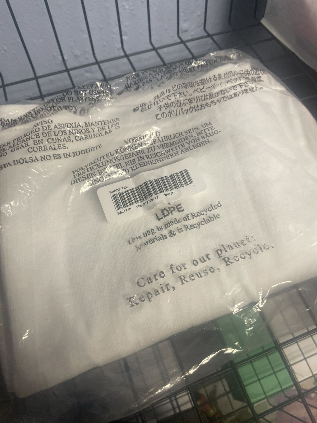 Supreme Supreme Snake Tee White S Size US S / EU 44-46 / 1 - 2 Thumbnail