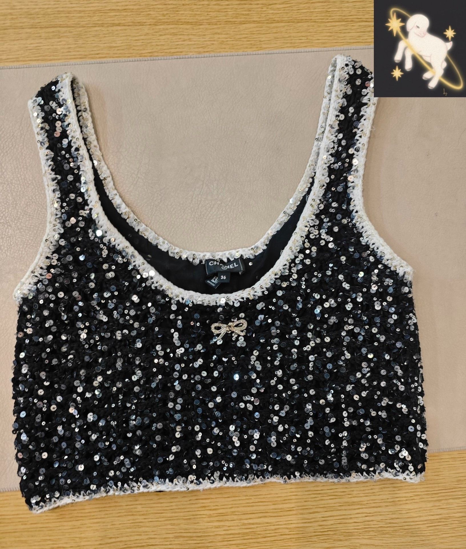 Chanel Chanel Black Tank Top 36 Men Size US S / EU 44-46 / 1 - 1 Thumbnail