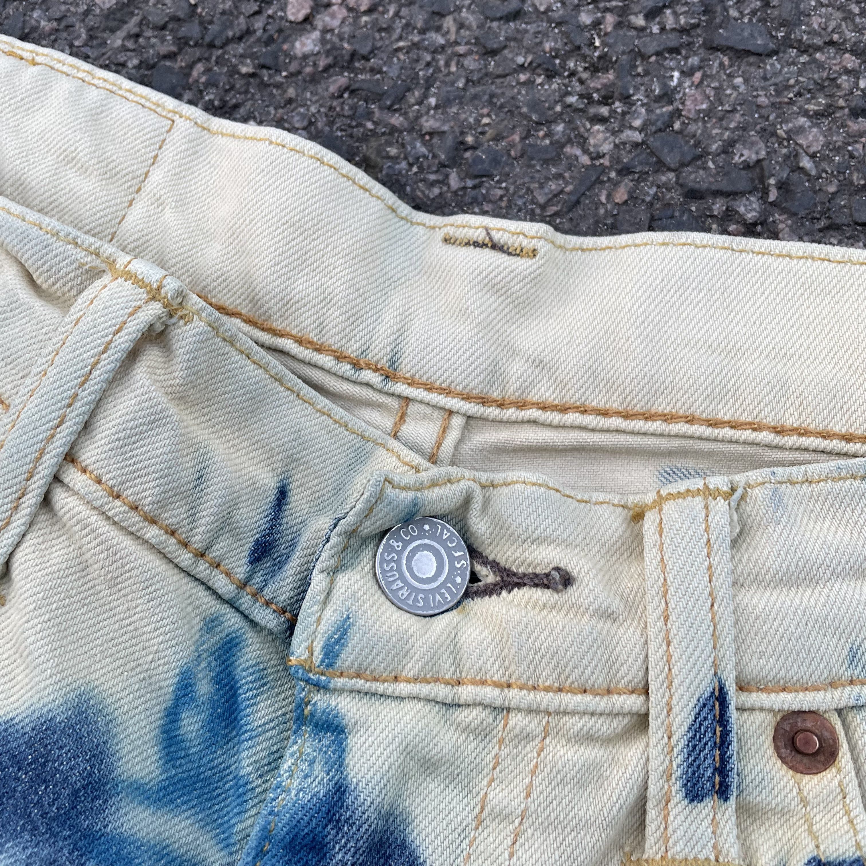 Levi's Custom baggy Levi's Jeans japanese style art Y2K Grunge Alt Size US 30 / EU 46 - 12 Thumbnail