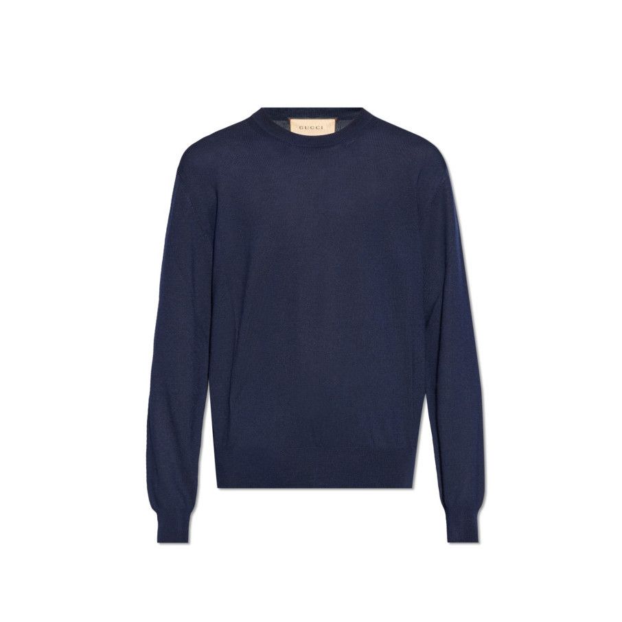 Gucci GUCCI Navy Blue Wool Sweater New & Authentic (Men's size:M;) Size US M / EU 48-50 / 2 - 1 Preview