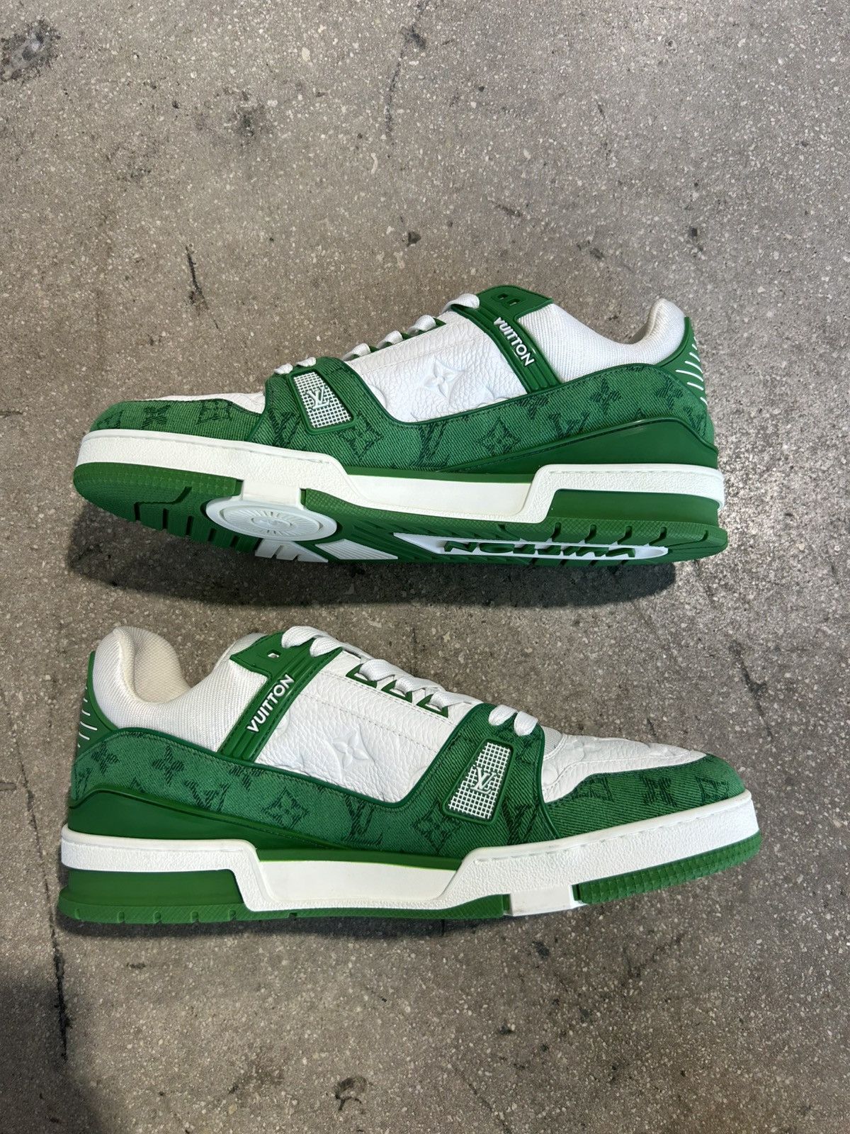 Louis Vuitton Green Louis Vuitton Trainers Size US 12 / EU 45 - 2 Thumbnail
