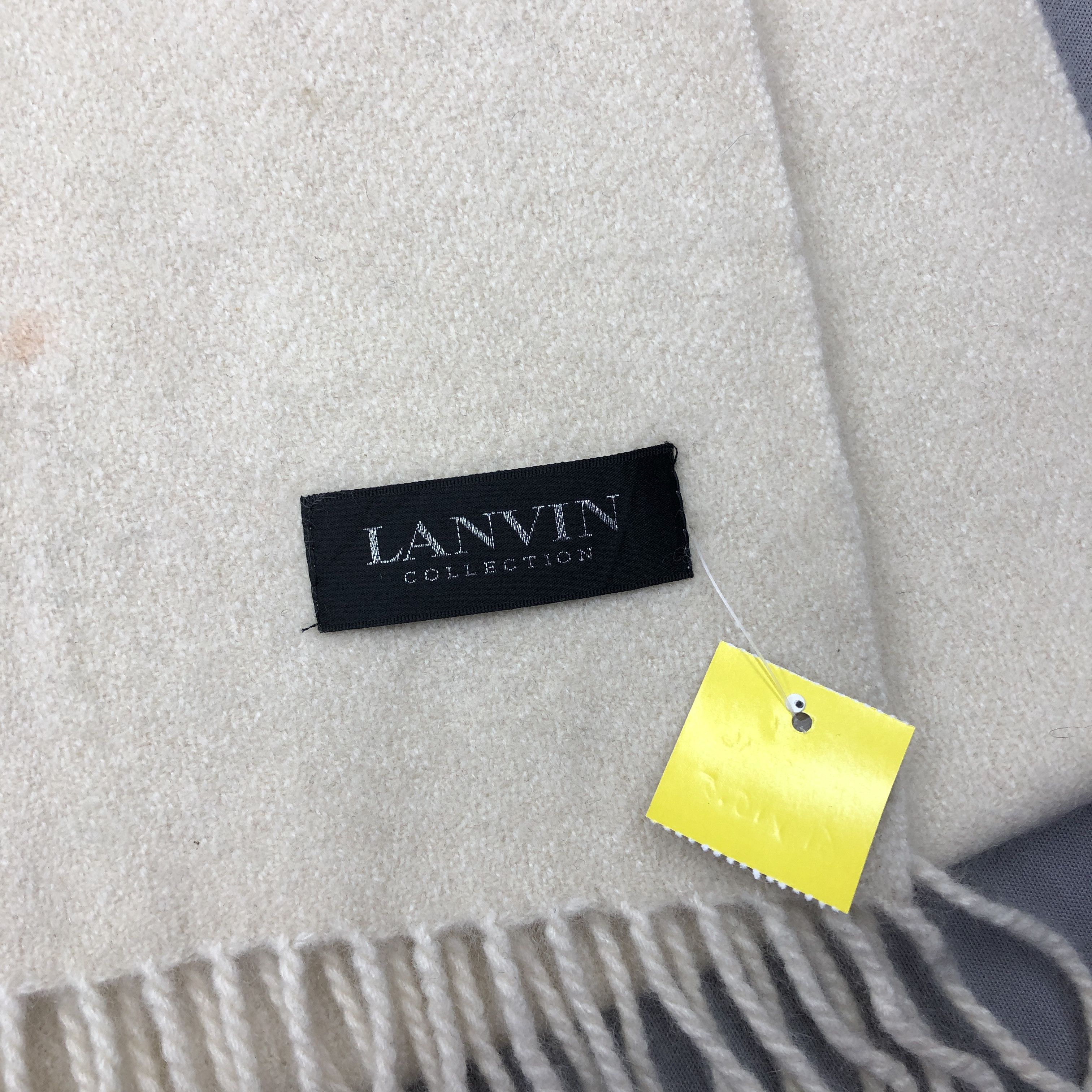 Lanvin Vintage Lanvin Scarf Muffler Wool Cashmere Winter Scarves Size ONE SIZE - 5 Thumbnail