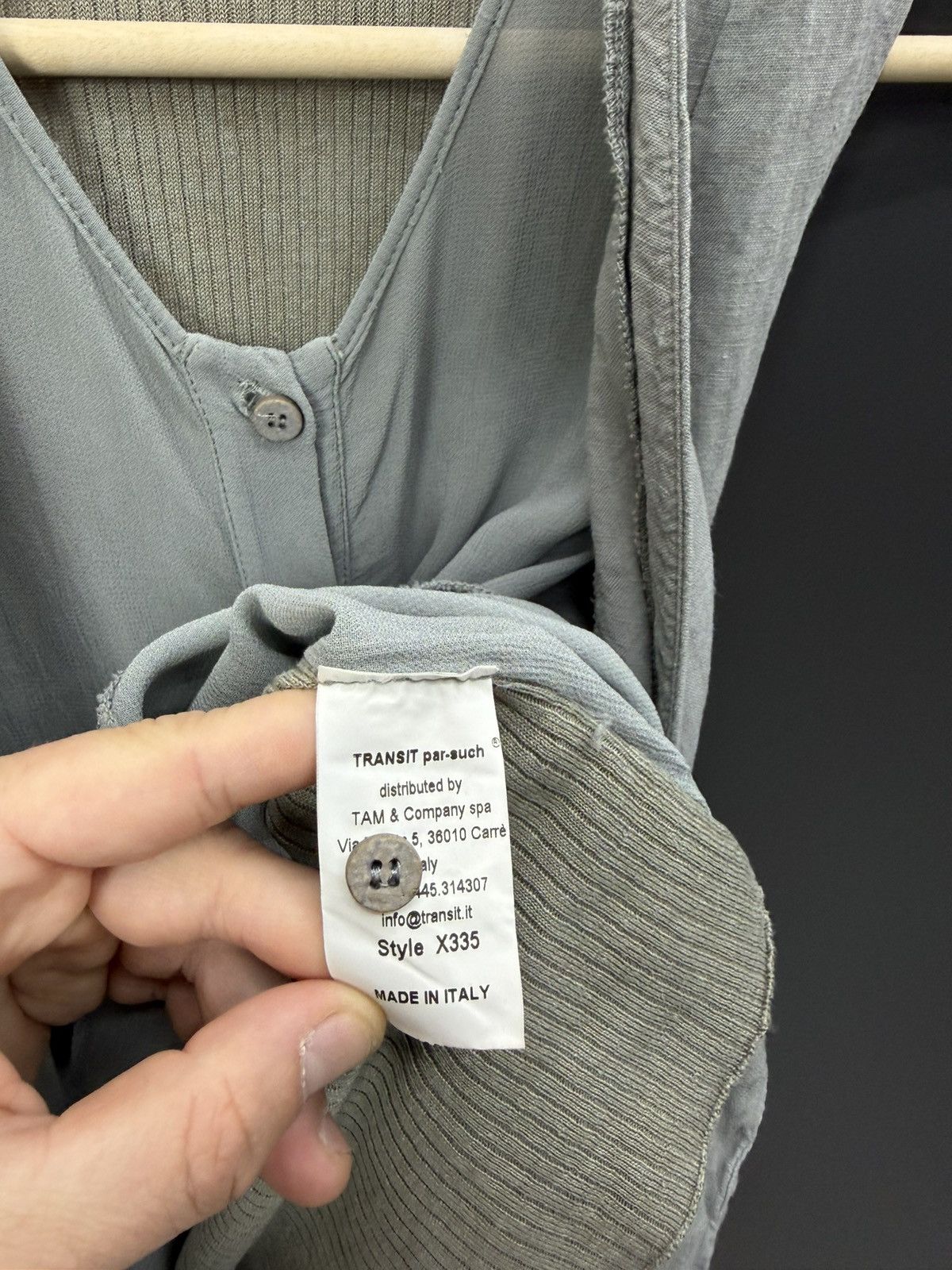 Transit Transit Par-Such Layered Linen Vest Size 3 Size L / US 10 / IT 46 - 7 Thumbnail