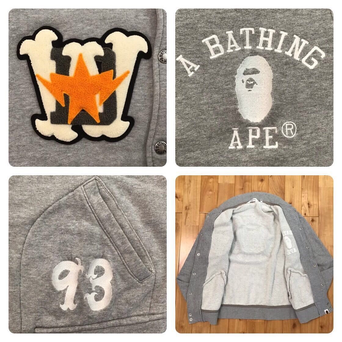 Bape × Nigo BAPE STA LOGO patch sweat varsity jacket a bathing ape star Size US M / EU 48-50 / 2 - 5 Thumbnail