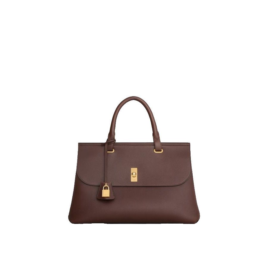 Celine CELINE Medium Aucourt 16 Hickory Brown Top Handle Bag New & Size ONE SIZE - 1 Preview