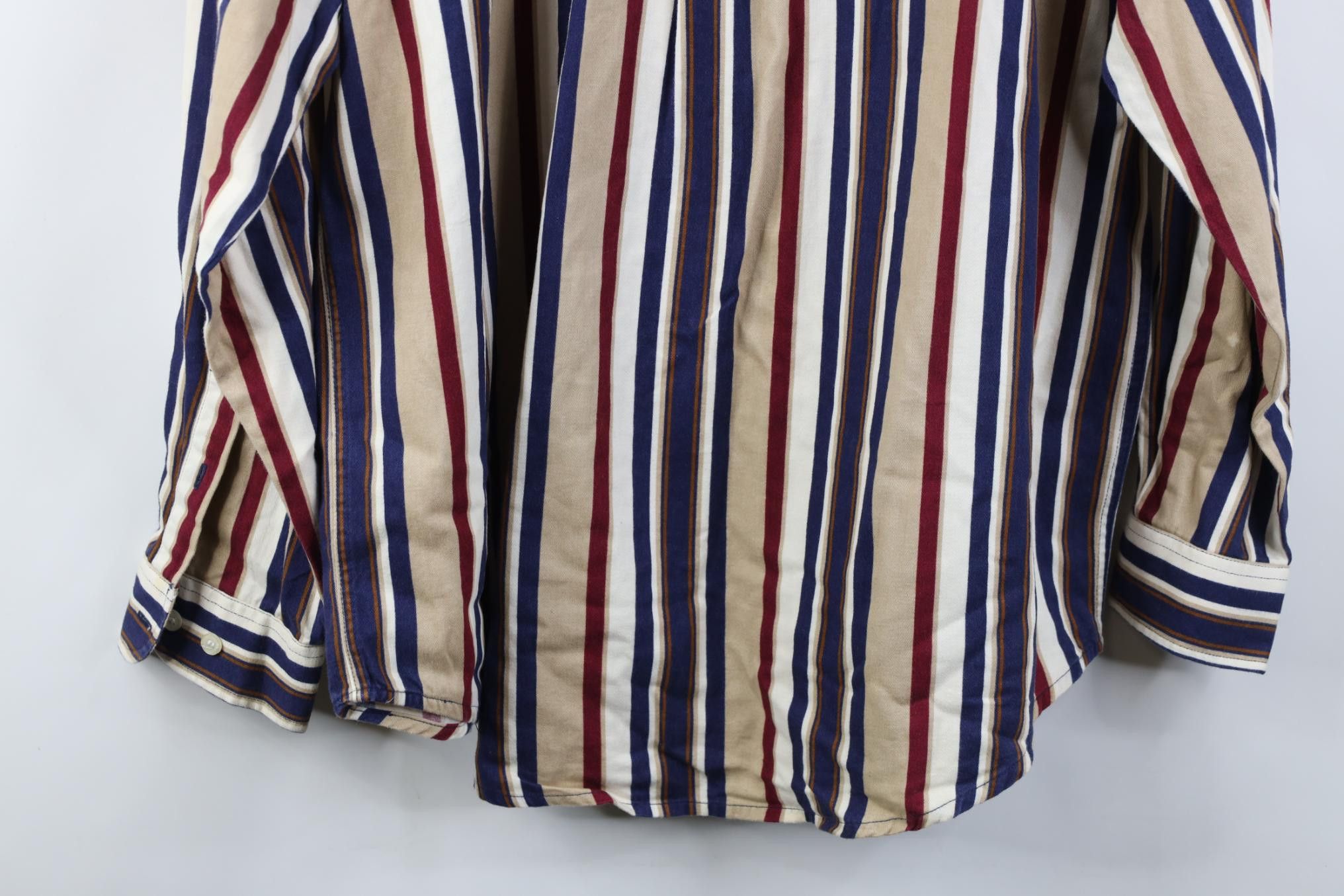 Vintage Vintage 90s Streetwear Block Collared Button Down Shirt Size US L / EU 52-54 / 3 - 12 Thumbnail