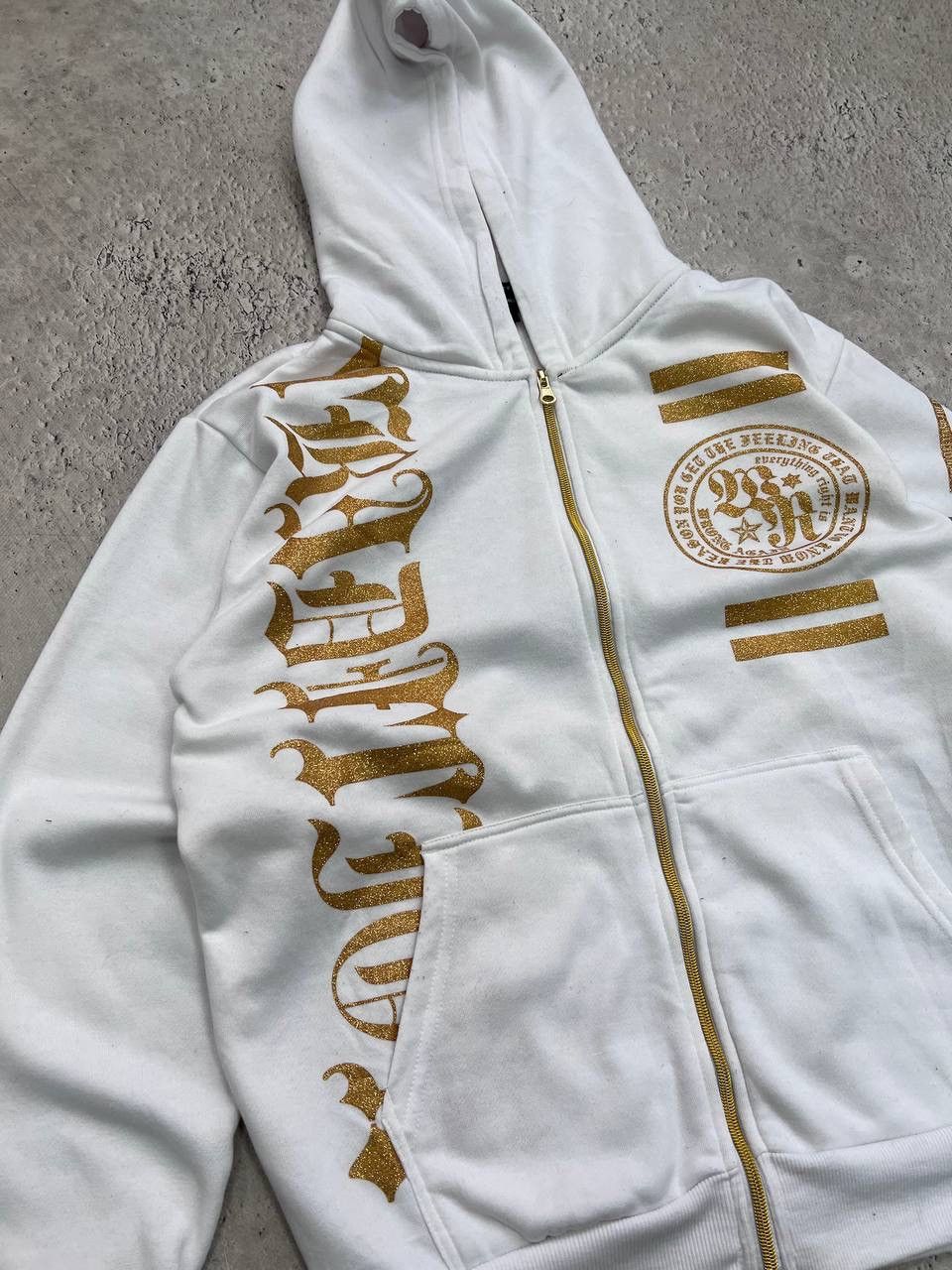 Affliction × Japanese Brand × Southpole Affliction Grunge Y2K Style Full Zip Up Hoodie Sweatshirt Size US L / EU 52-54 / 3 - 2 Thumbnail