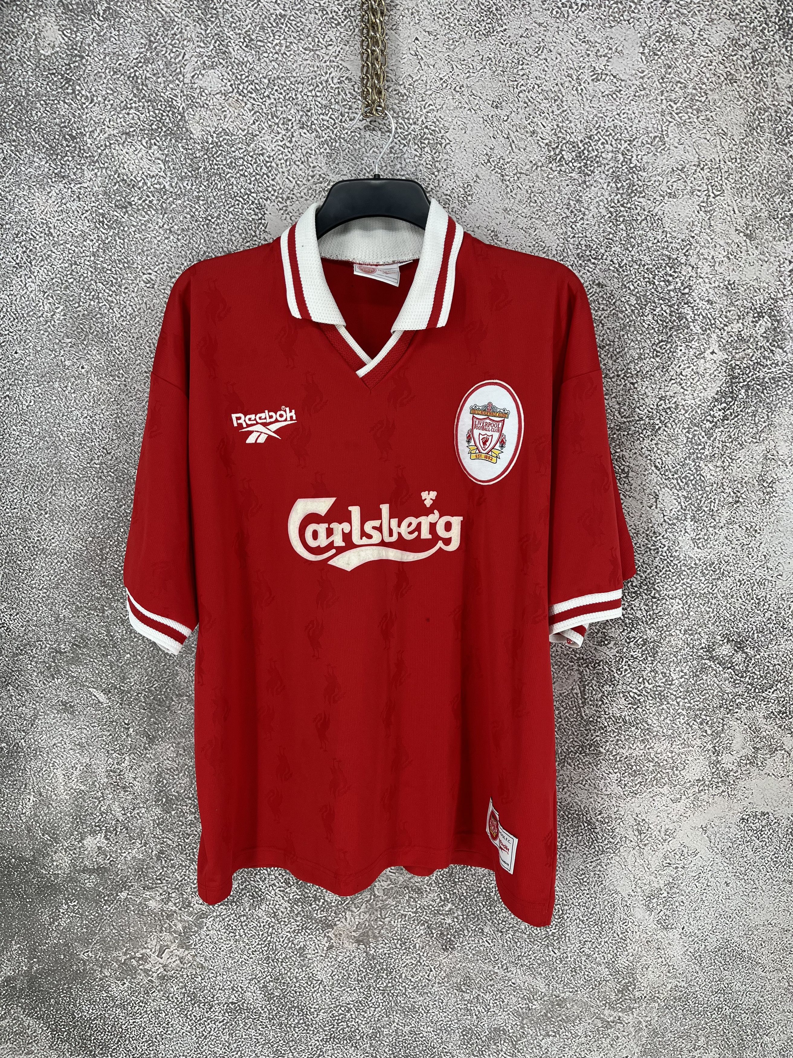 Reebok Liverpool FC 96/98 Home Jersey Reebok Carlsberg #10 UK Size US M / EU 48-50 / 2 - 1 Thumbnail
