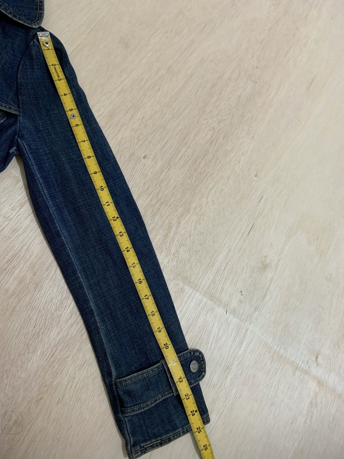 14th Addiction × 20471120 × Japanese Brand Mango Goa Style Womens Denim Jacket Size S / US 4 / IT 40 - 12 Thumbnail