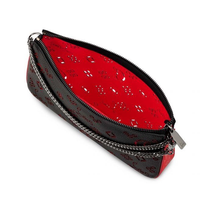 Christian Louboutin o1s1wg110125 Size: OS/Loubila Pouch in Black Size ONE SIZE - 6 Thumbnail