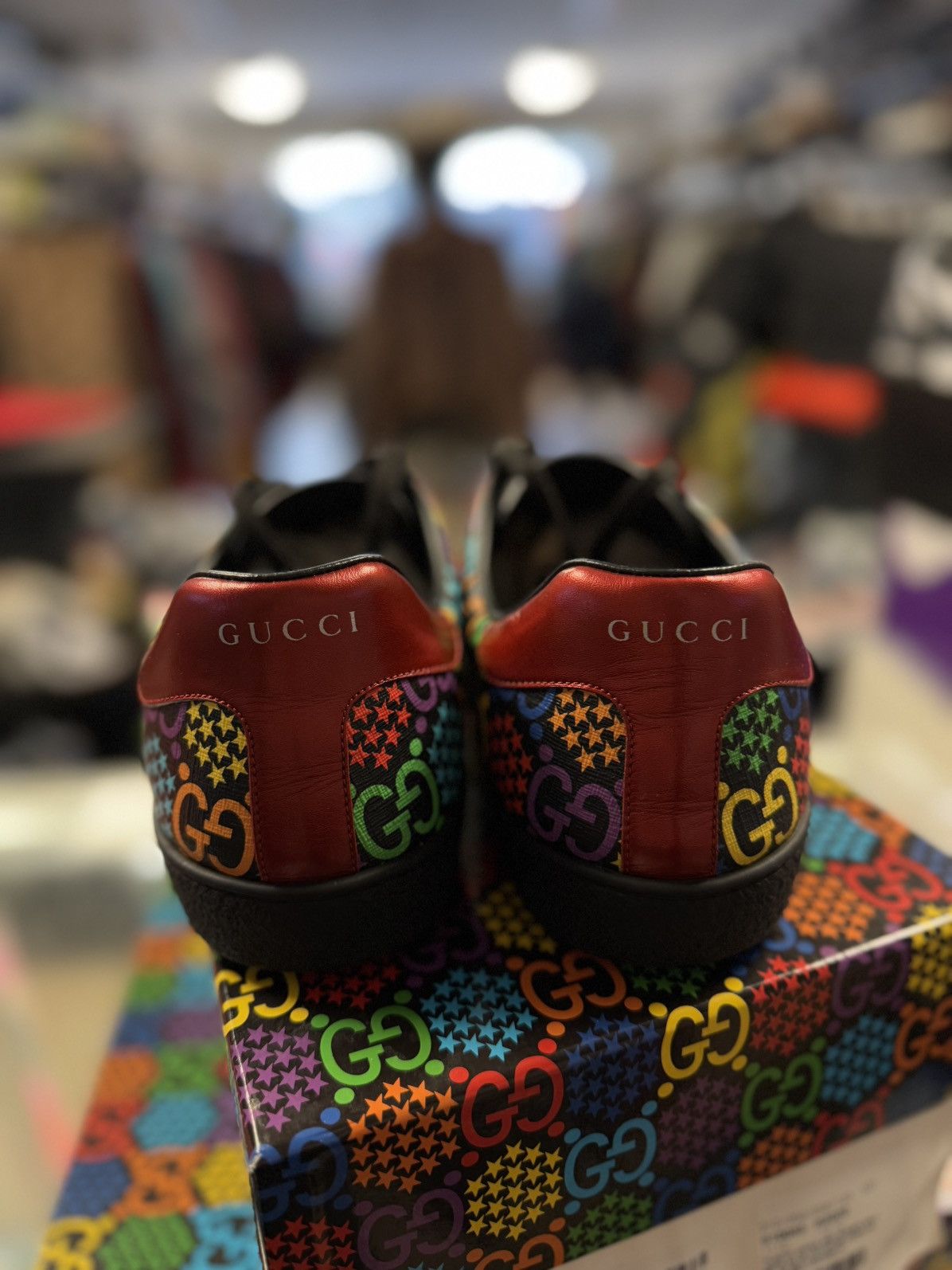 Gucci 12G/12.5US - Gucci Sneakers Star Blended Fabrics Size US 12.5 / EU 45-46 - 7 Thumbnail
