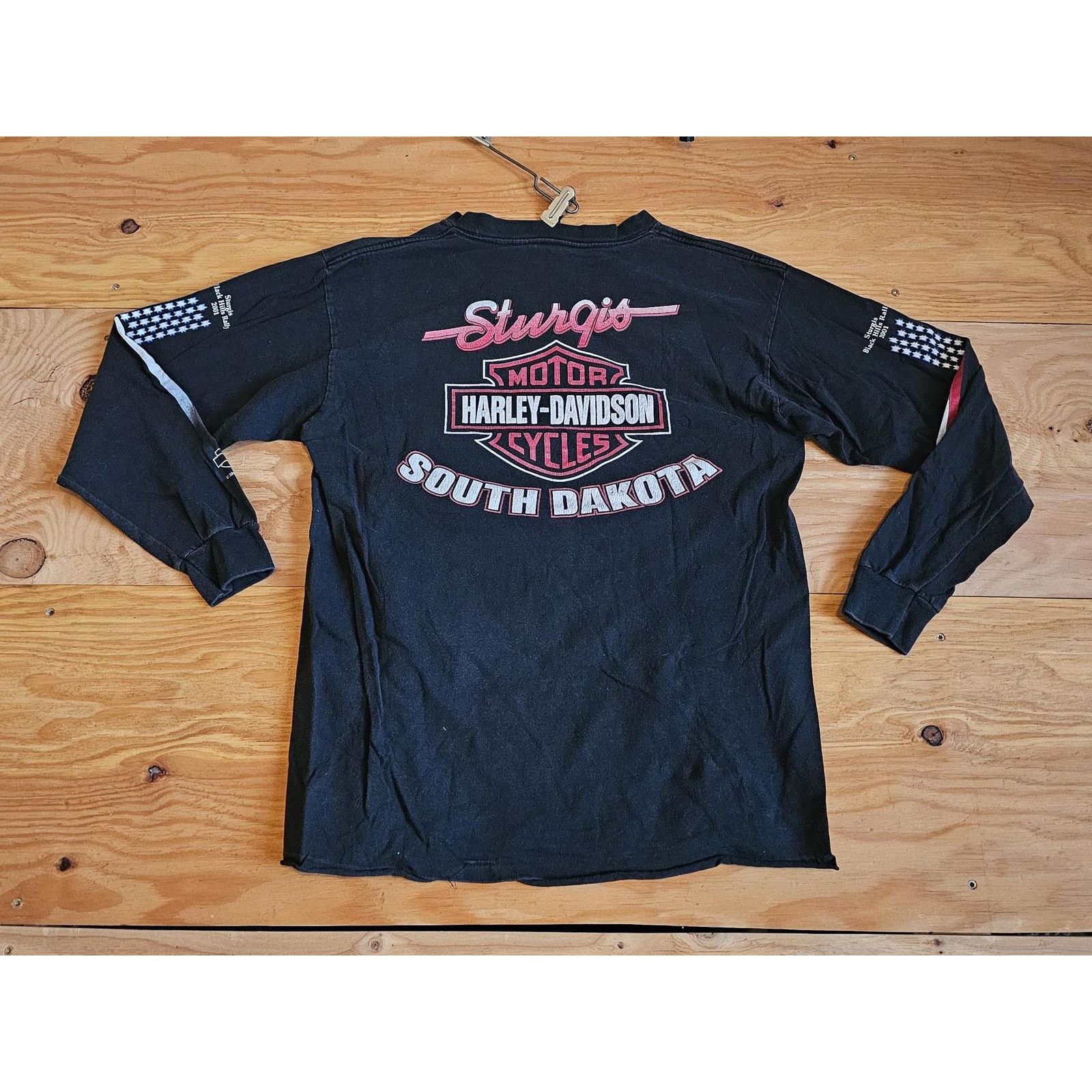 Harley Davidson Harley Davidson Sturgis 2001 Black Long Sleeve T-shirt Sz L Size US L / EU 52-54 / 3 - 2 Thumbnail