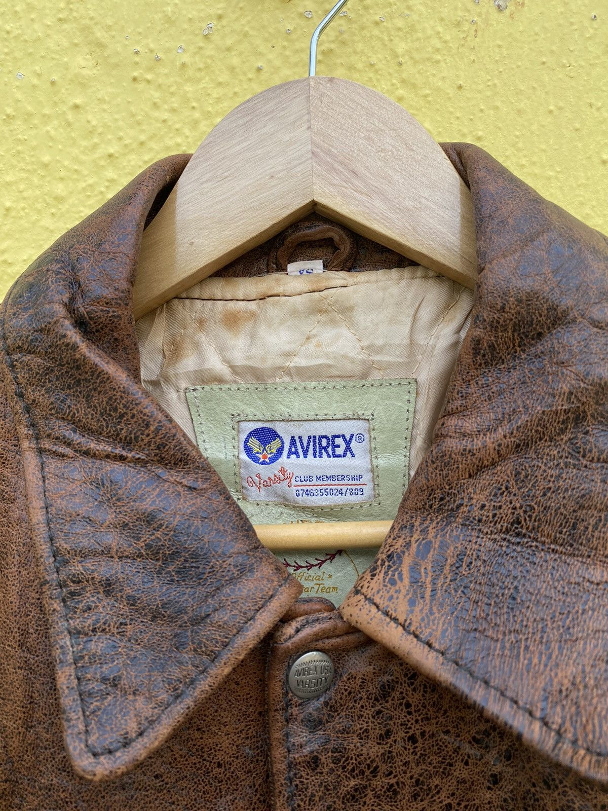 Avirex Vintage Avirex Mohawks leather varsity jacket Size US XS / EU 42 / 0 - 9 Thumbnail