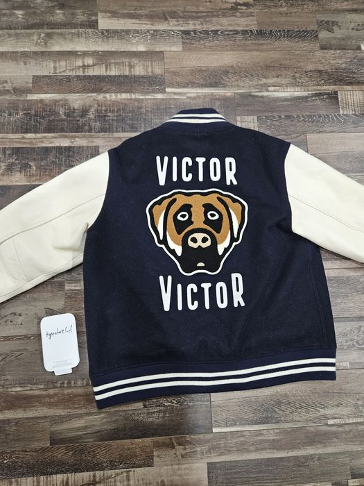 Human Made Human Made Victor Varsity Jacket Navy | Grailed