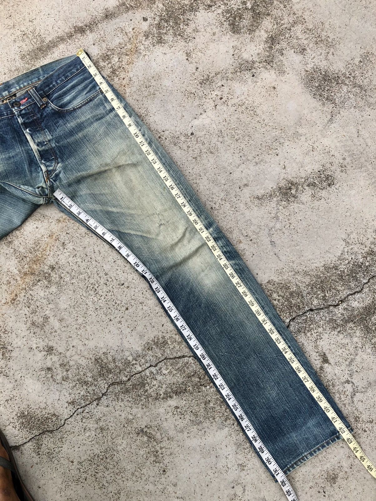 Hypebeast SELVEDGE⚡️⚡️DISTRESSED DENIM BY BBPBX JEANS Size US 33 - 14 Thumbnail