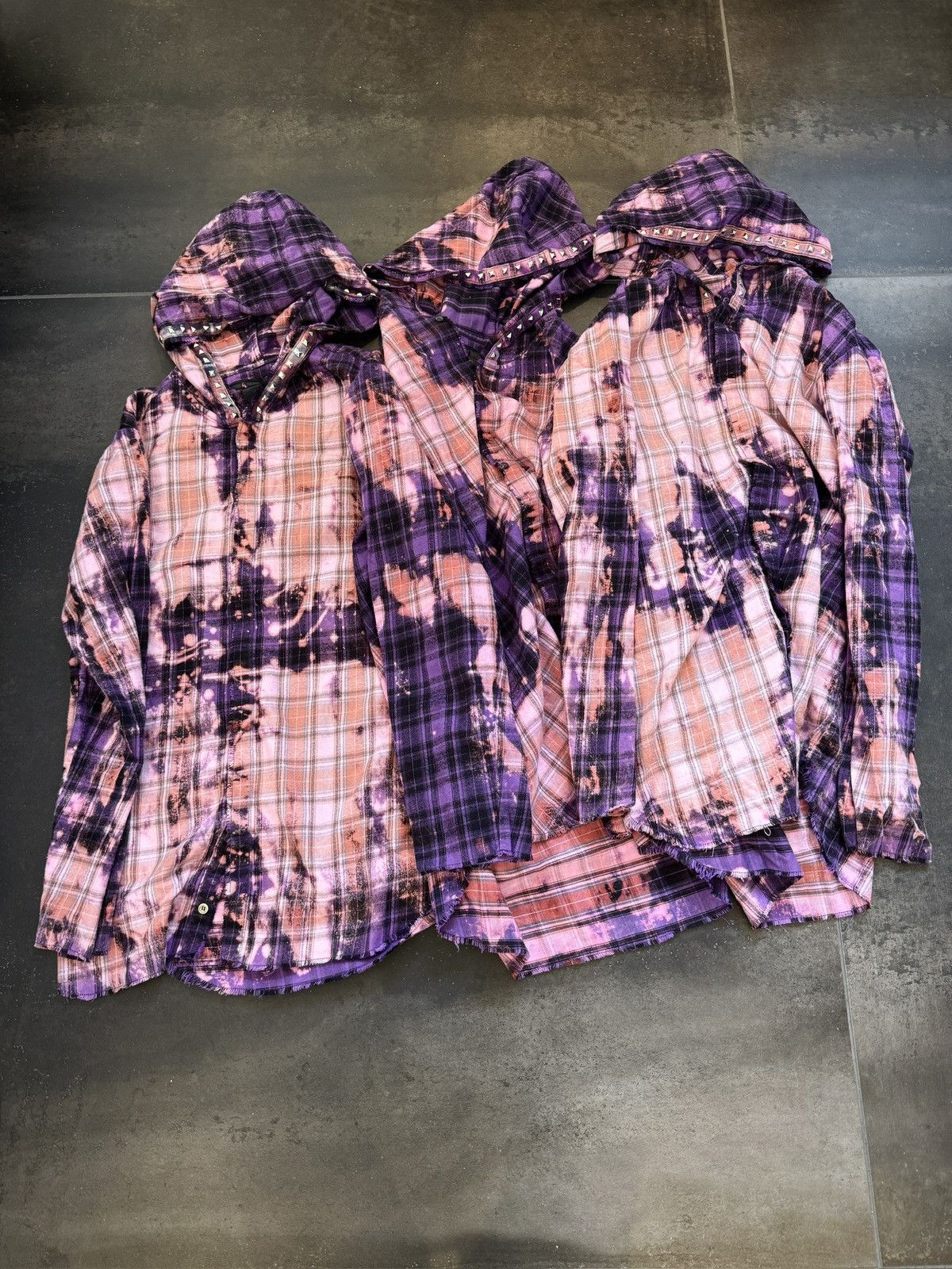 Vlone Vlone 18 Bleached Studded Flannel Size US L / EU 52-54 / 3 - 1 Thumbnail