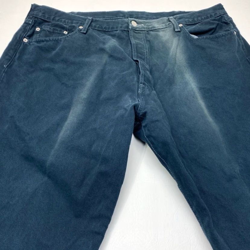 Levi's VINTAGE Levi's 501 Jeans 42x25 Denim Dark Blue Button Fly 5-Pocket Mens Regular Cotton Jeans Size US 42 / EU 58 - 3 Thumbnail