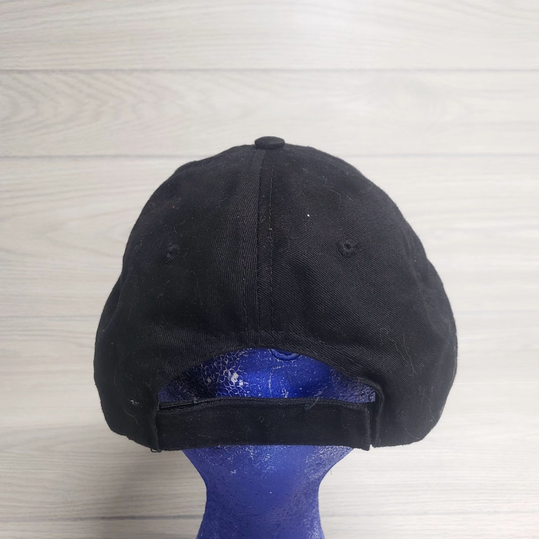 Logo 7 VINTAGE Jacobi Trucker Hat Cap Adult Adjustable Strapback Corduroy Black Block Logo Hat Mens Size ONE SIZE - 4 Thumbnail