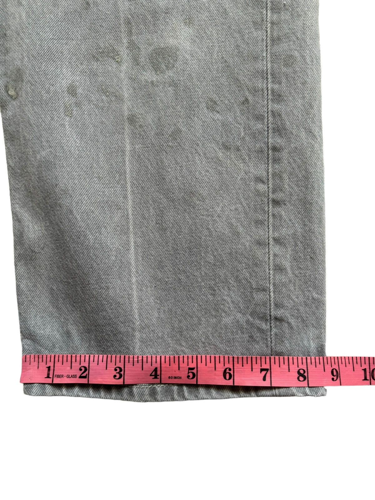 If Six Was Nine Vintage Levi's 501 Grey Wash Painter Denim Jeans Size US 35 - 25 Thumbnail