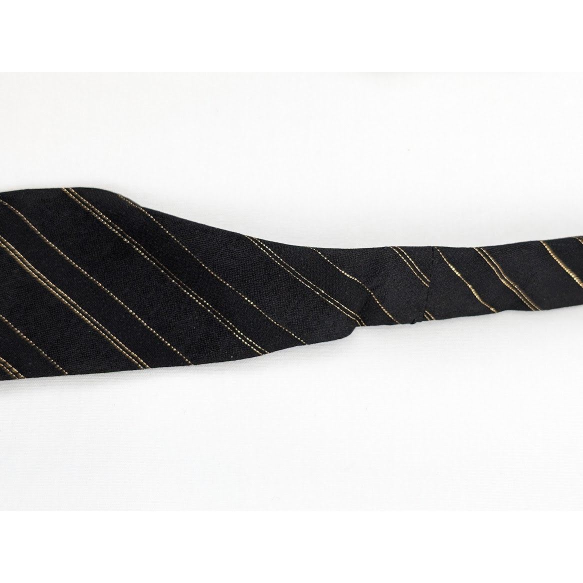 Saint Laurent Paris o1rshd1 Q:2 / Size: OS / Scarf Noeud Lavallie in Black/Gold Size ONE SIZE - 7 Thumbnail