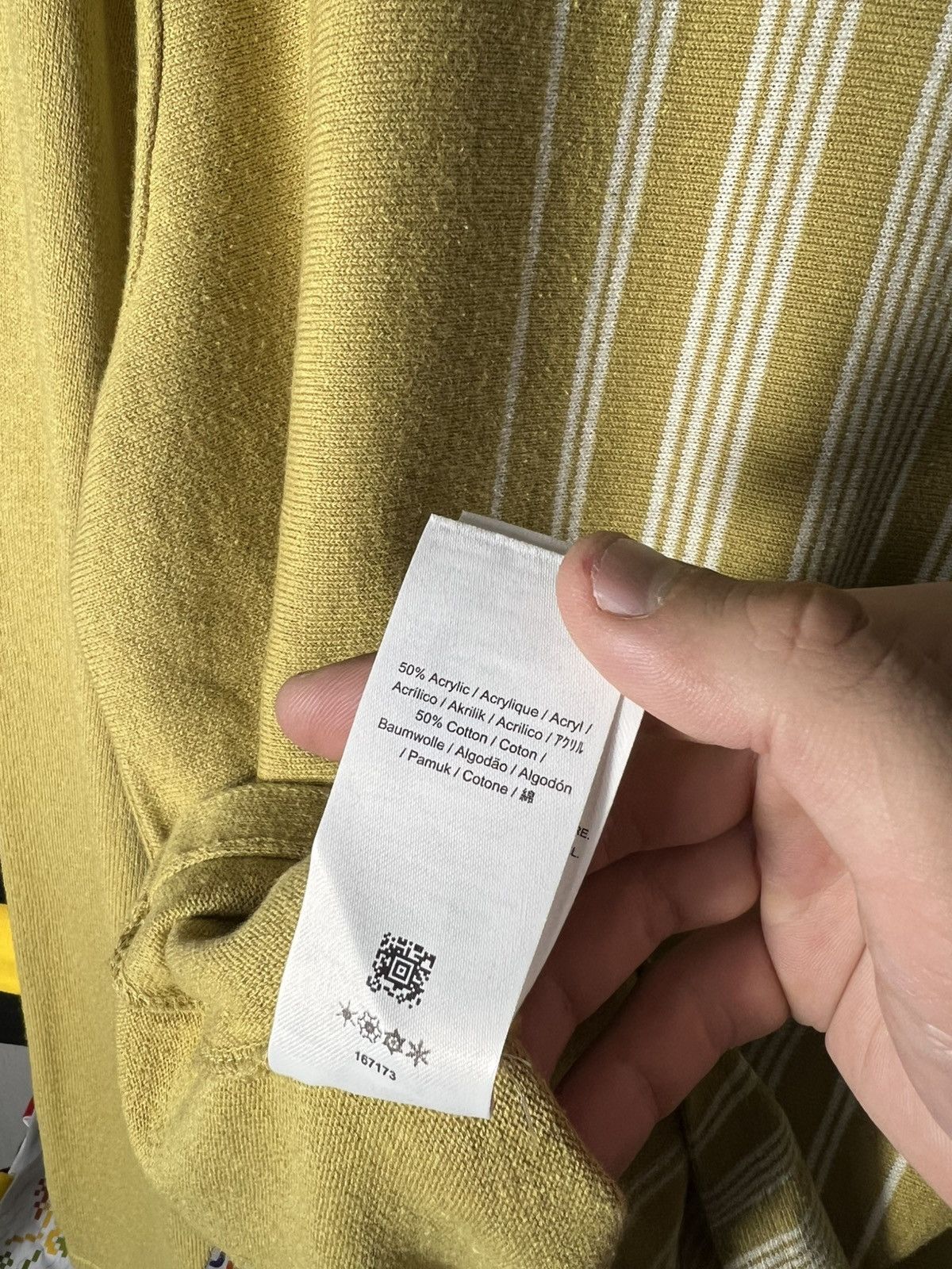 Fred Perry 🟡 Fred Perry Reissues Stripe Roll Neck Sweater 1964 Gold 🧶 Size US L / EU 52-54 / 3 - 15 Thumbnail