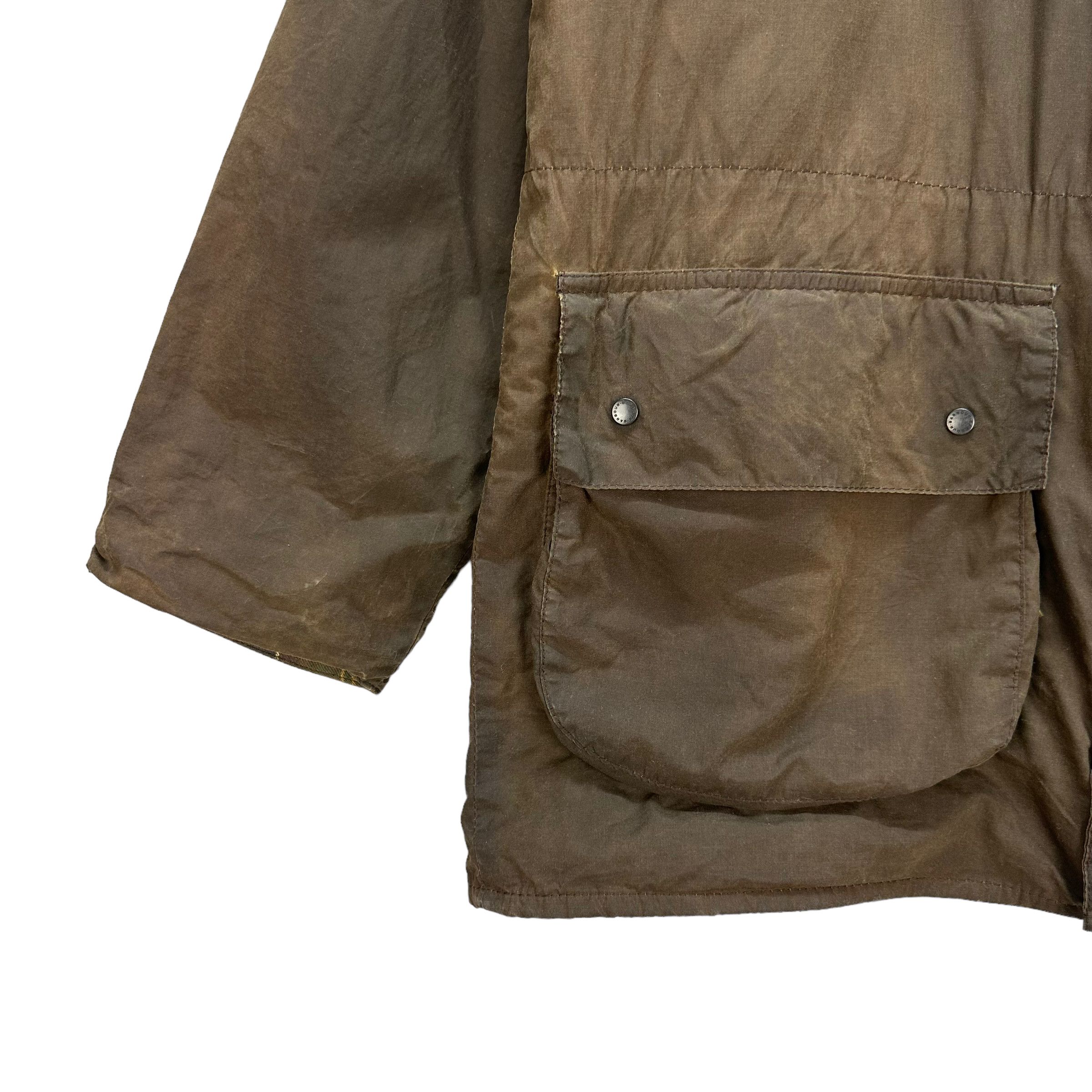 Barbour BARBOUR TARTAN LINED HOODED WAXED JACKET #8177-208 Size US M / EU 48-50 / 2 - 5 Thumbnail