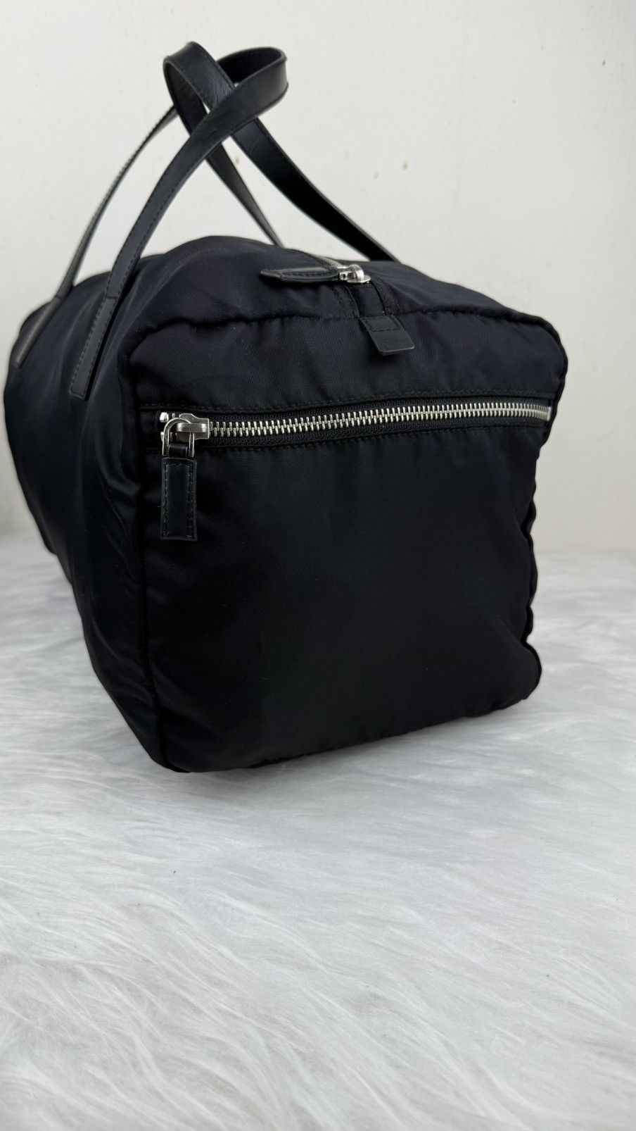 Prada Prada Nylon and Leather Boston Bag Size ONE SIZE - 3 Thumbnail