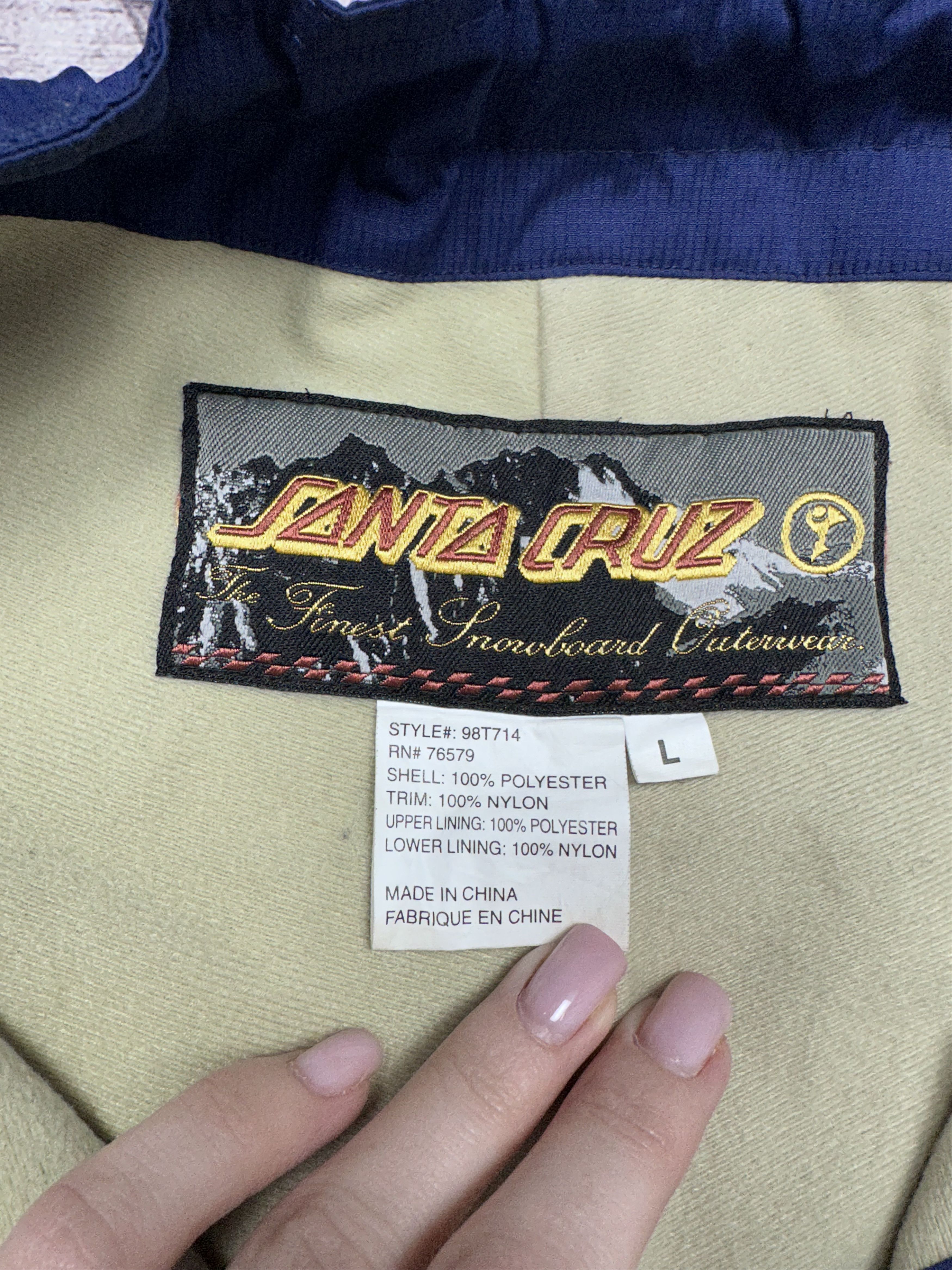 Santa Cruz Skateboards Santa Cruz Vintage Mens Ski Snowboard Pants Size US 34 / EU 50 - 6 Thumbnail