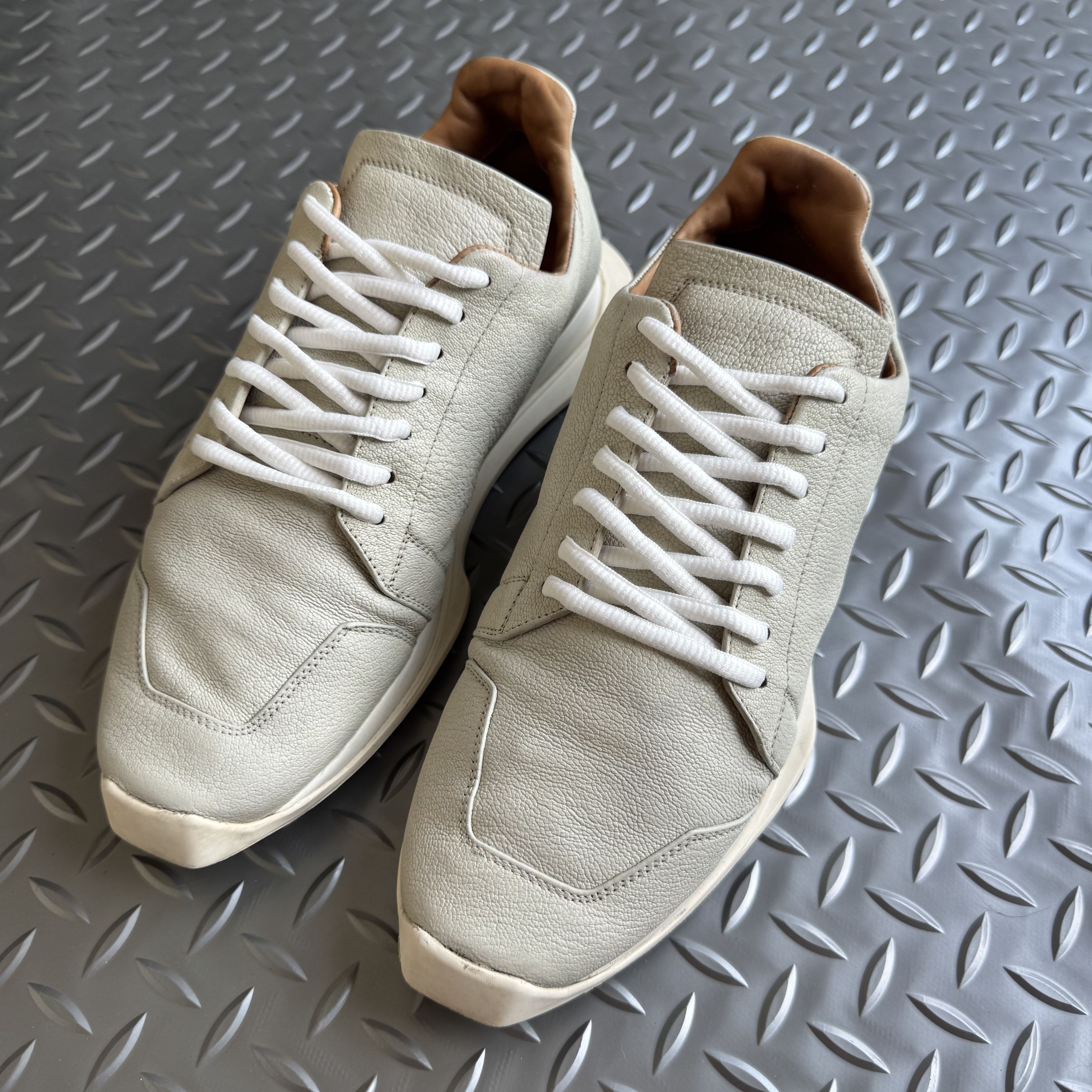 Rick Owens Rick Owens Oblique Runner Sneakers Size US 6.5 / EU 39-40 - 2 Thumbnail