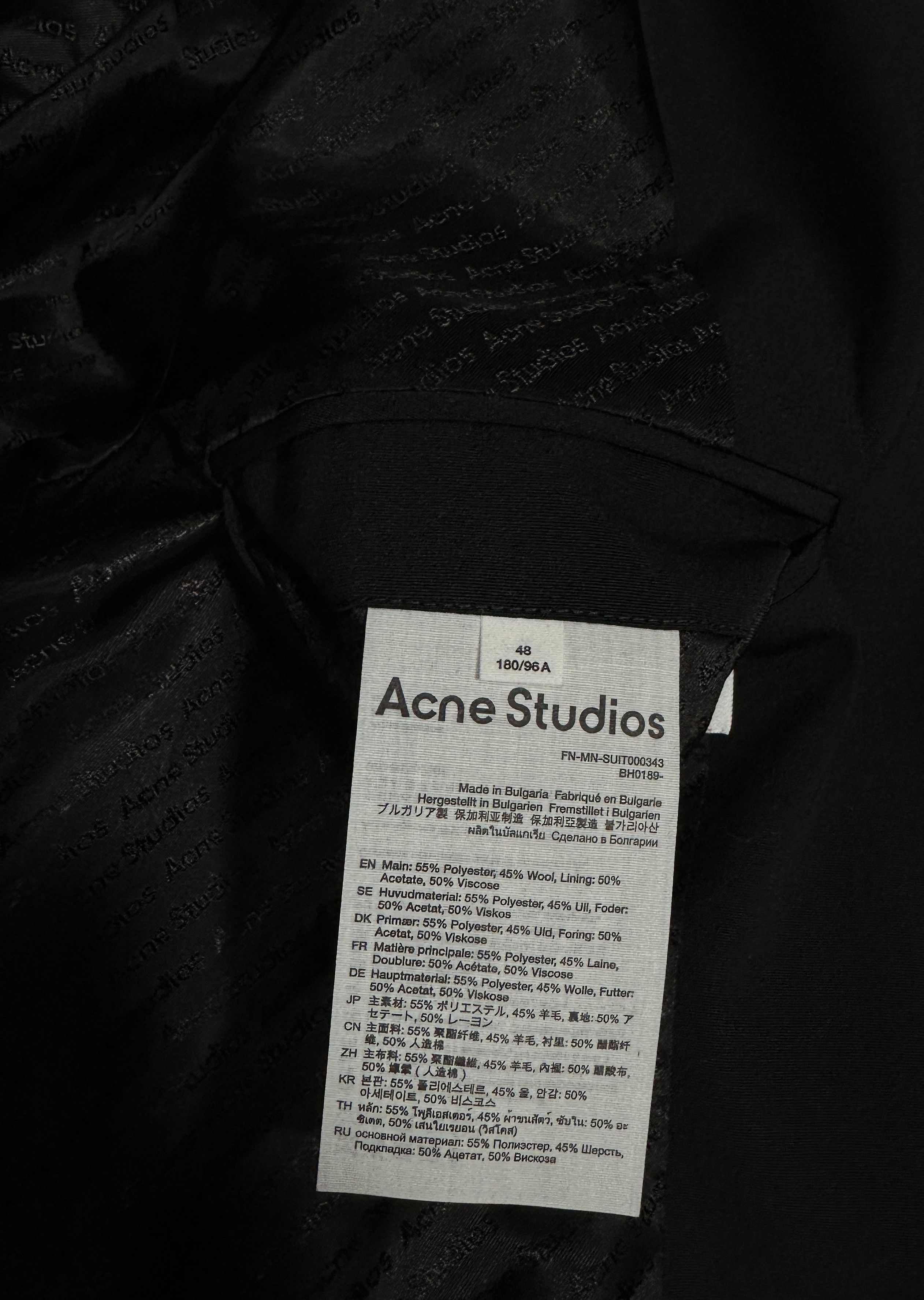 Acne Studios Regular fit suit jacket. Size 48L - 11 Thumbnail