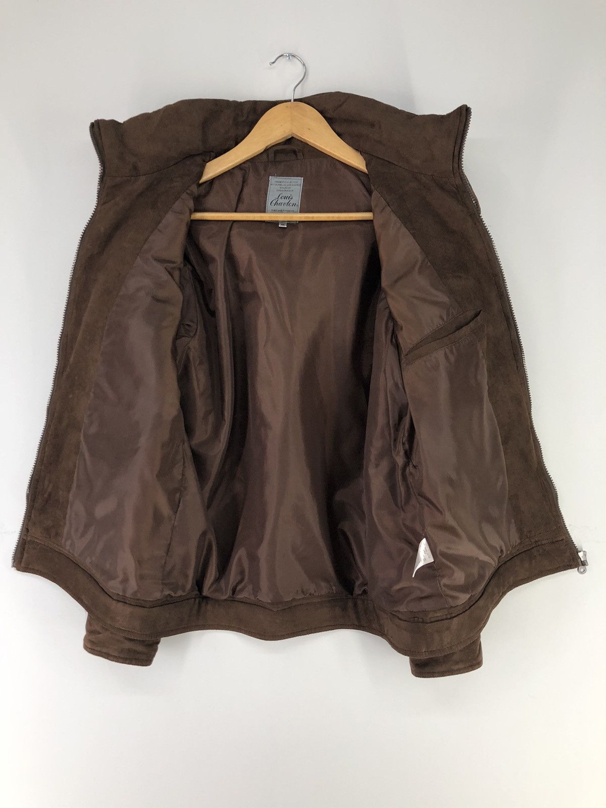 Japanese Brand Louis Chavlon Bikers Style Hooded Brown Jacket Size US M / EU 48-50 / 2 - 3 Thumbnail