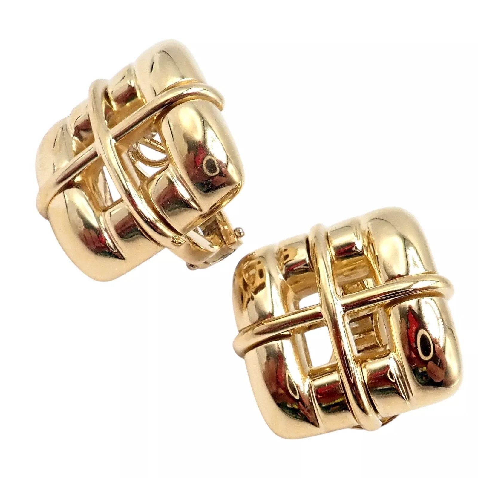 Tiffany & Co. Tiffany & Co 18k Yellow Gold Square Window Biscayne Earrings Size ONE SIZE - 7 Thumbnail