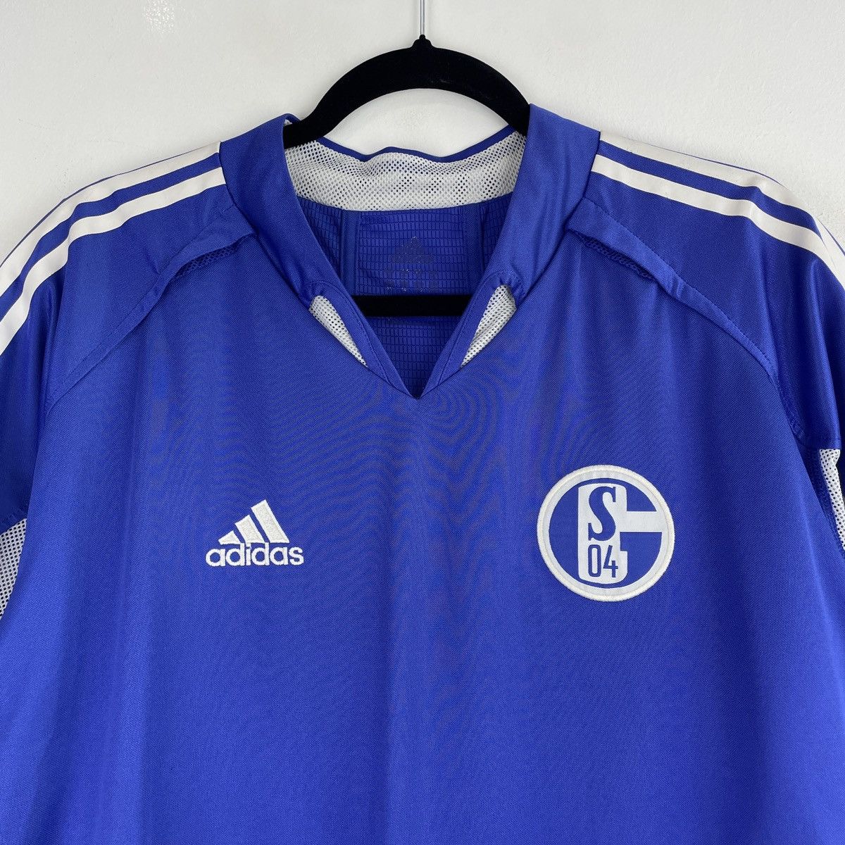 Adidas Vintage Schalke 04 2004/2005 Adidas Home Jersey Shirt Rare Size US XL / EU 56 / 4 - 2 Thumbnail