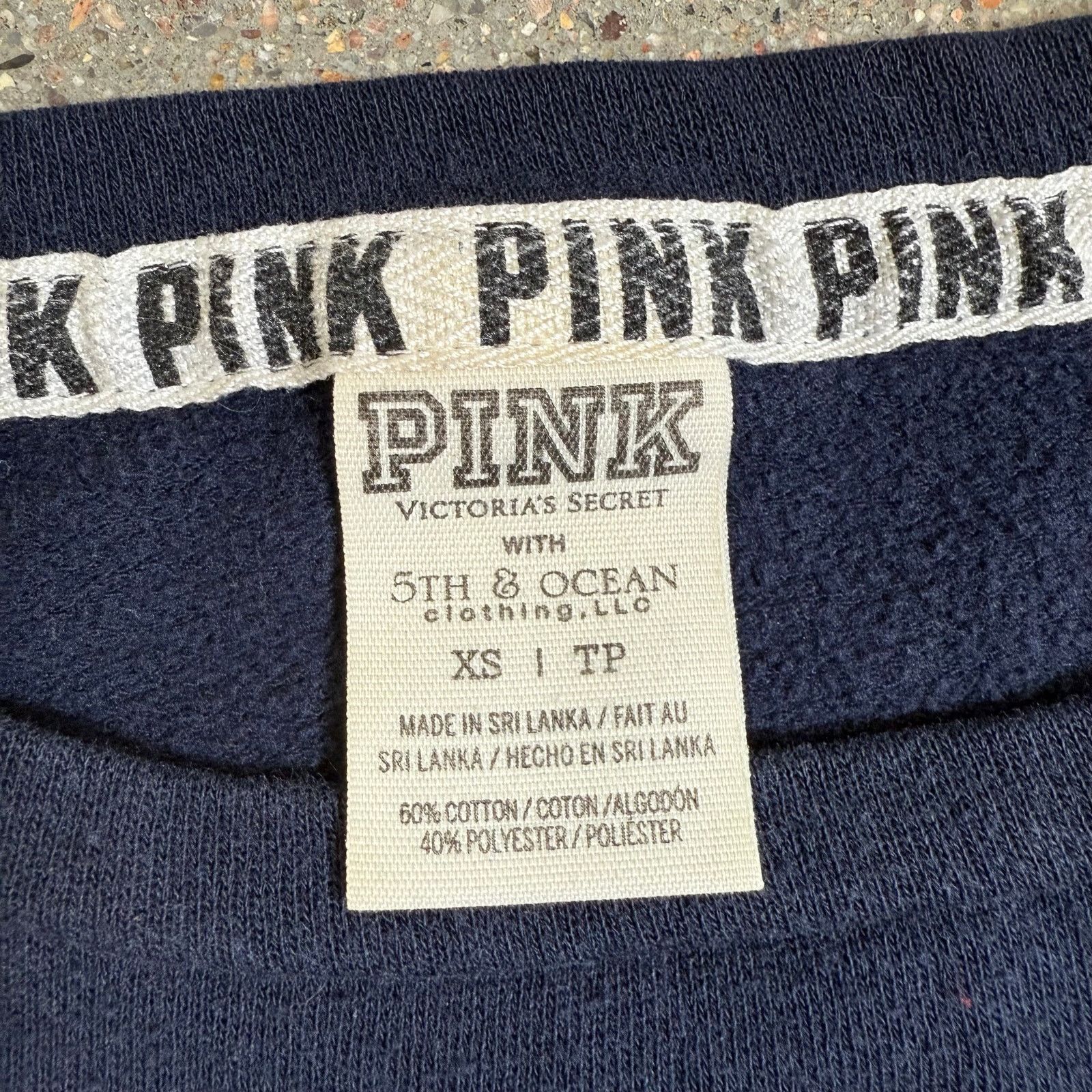 Pink VS PINK Womens XS Michigan Sequin Sweatshirt NWOT Size XS / US 0-2 / IT 36-38 - 7 Thumbnail