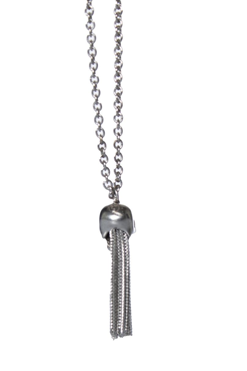 Alexander McQueen Alexander McQueen, skull tassel necklace in silvery Size ONE SIZE - 6 Thumbnail