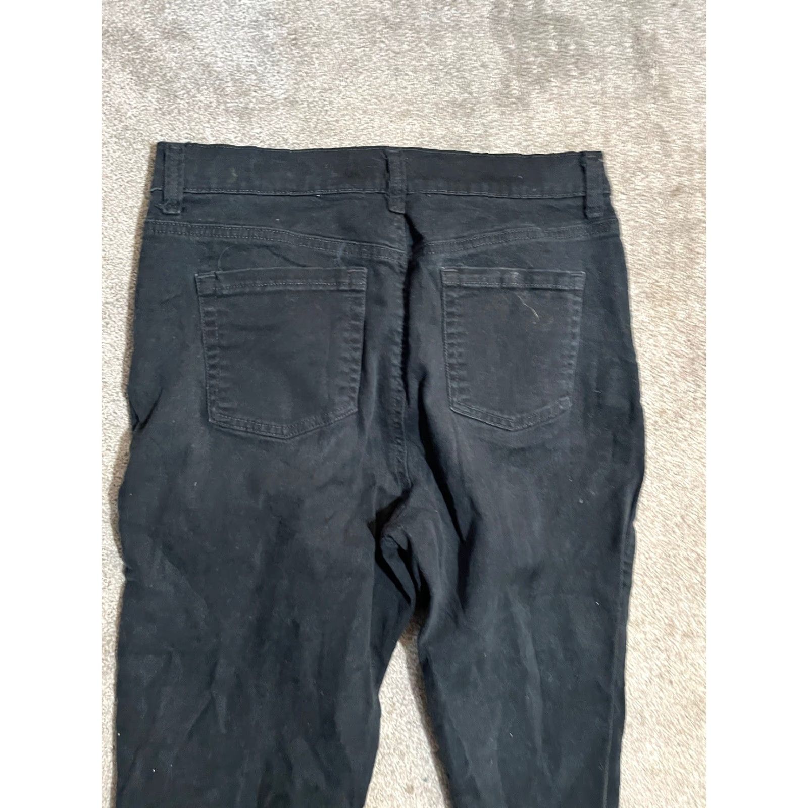 Gloria Vanderbilt Gloria Vanderbilt Amanda Jeans Women’s Black Denim Straight Leg Size 12 Size 34" / US 12 / IT 48 - 4 Thumbnail