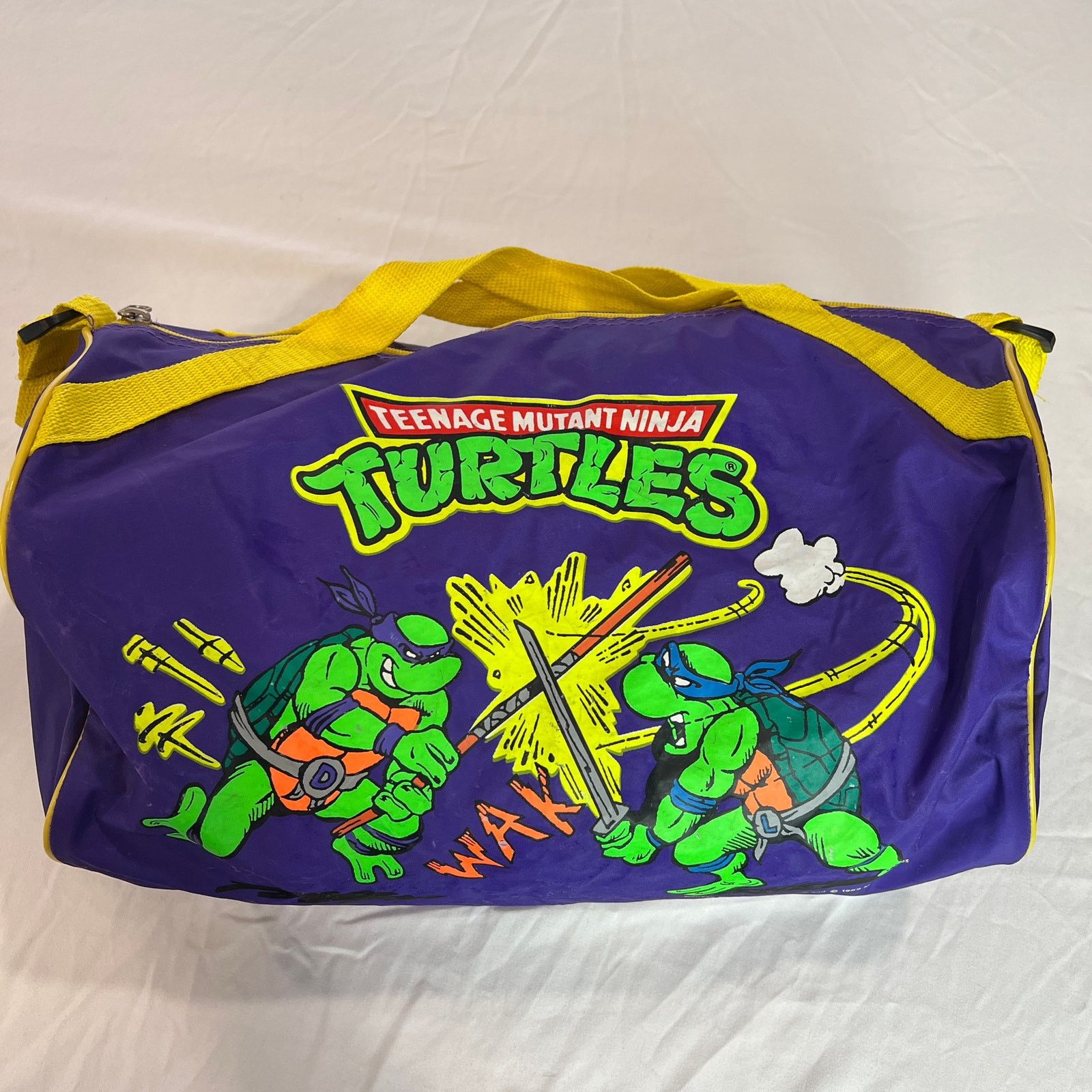 Vintage *Rare Vintage Teenage Mutant Ninja Turtles Duffle (1989) Size ONE SIZE - 1 Thumbnail