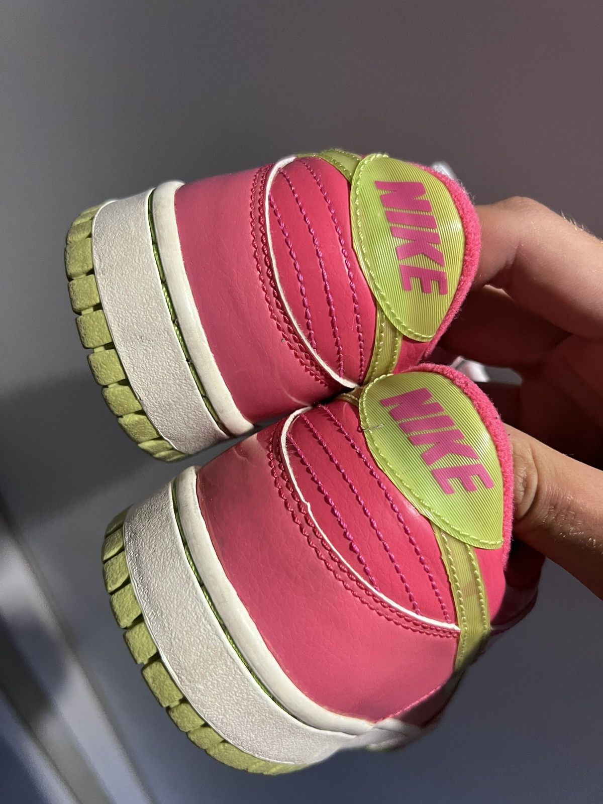 Jordan Brand × Nike Nike Dunk Low Rainbow Sherbert Citron GS Size US 7.5 / IT 37.5 - 4 Thumbnail