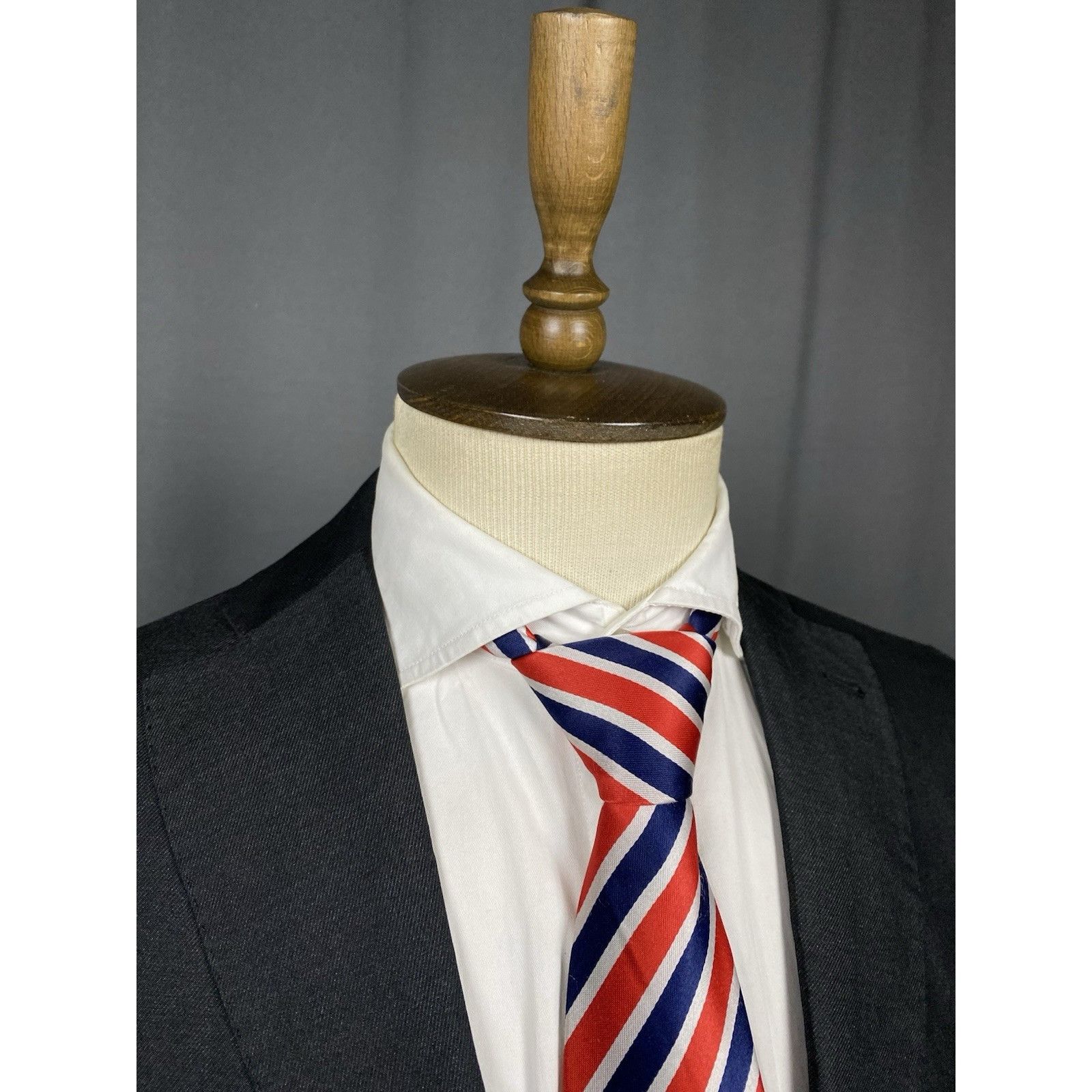 Tagliatore MINT! Tagliatore Men's Gray Slim Silk Cotton Blazer Jacket Size 50R - 6 Thumbnail