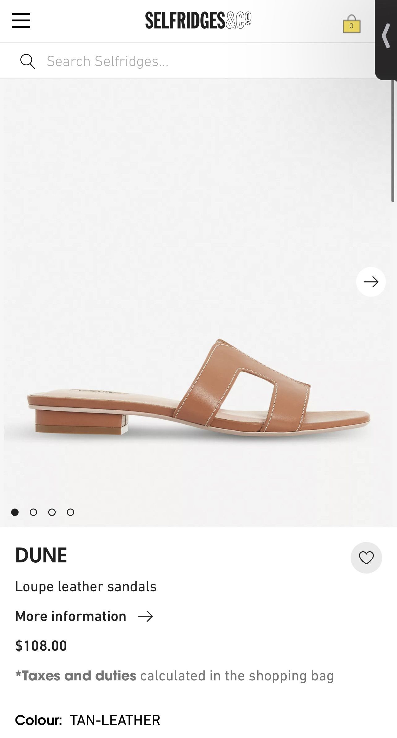 Dune London Loupa comfort-footbed leather sandals Size US 9 / IT 39 - 3 Thumbnail