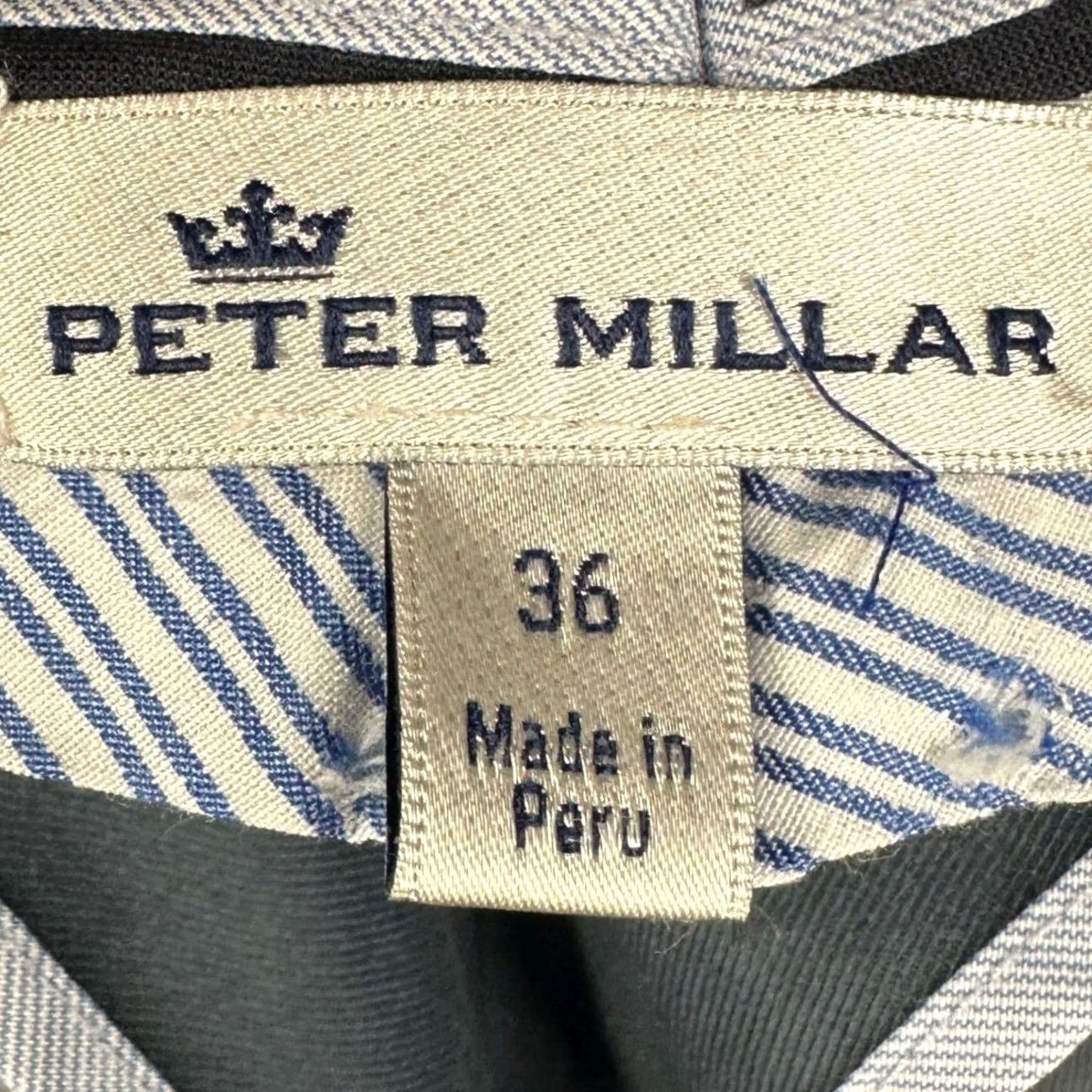 Peter Millar Peter Millar Pima Cotton Blend Pants Mens 36 Navy Blue Golf Khakis Chino Stretch Size US 34 / EU 50 - 3 Thumbnail