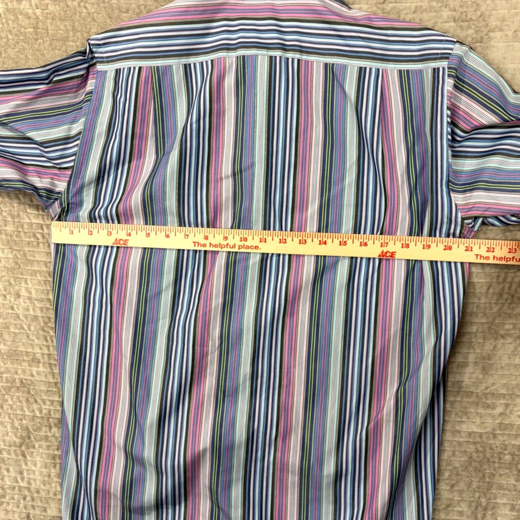 Etro Etro Milano Mens Multi Color Vertical Stripe Button Down Shirt Made in Italy Size US M / EU 48-50 / 2 - 3 Thumbnail