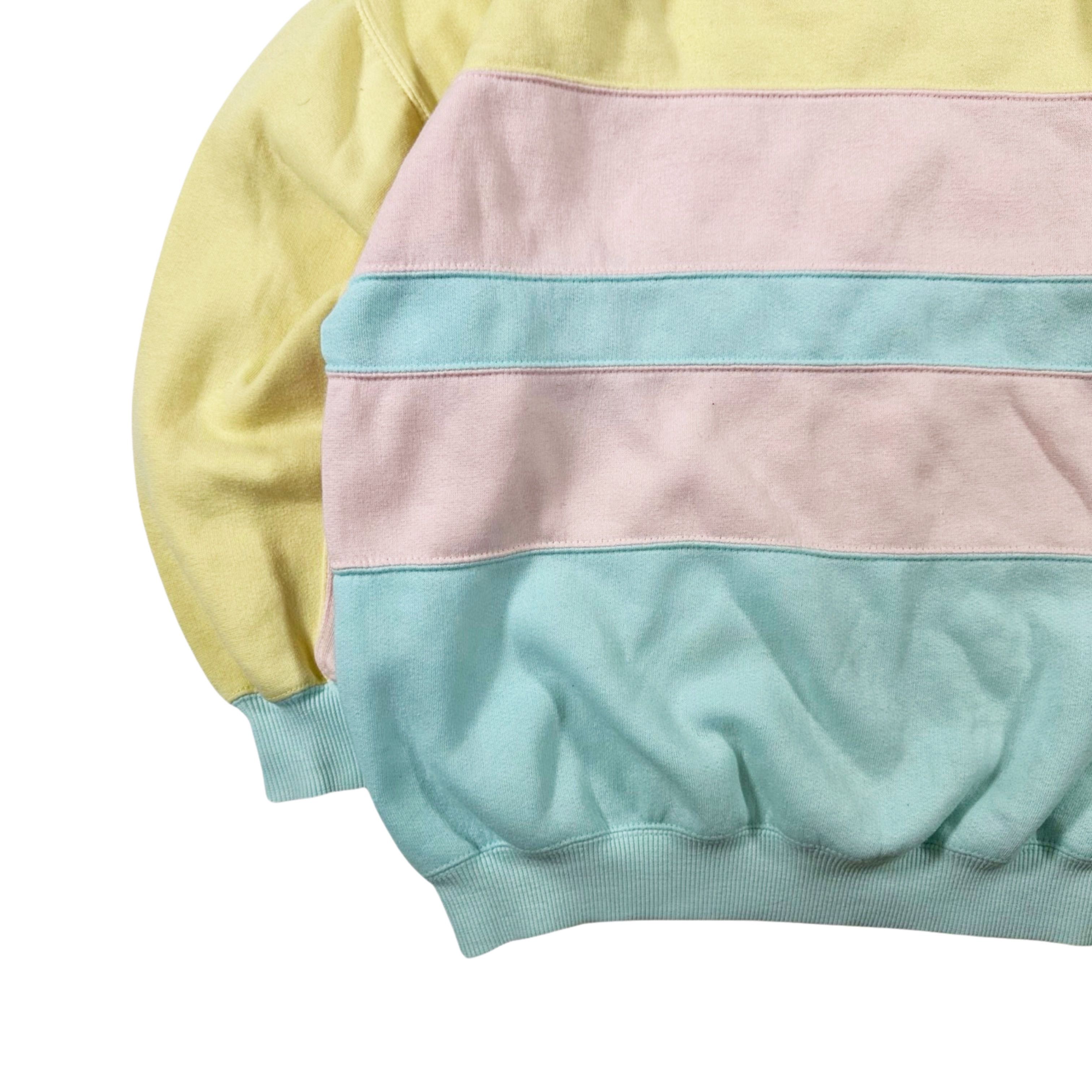 Vintage Vintage 90s Pastel Striped Heavy Sweater Size US S / EU 44-46 / 1 - 3 Thumbnail