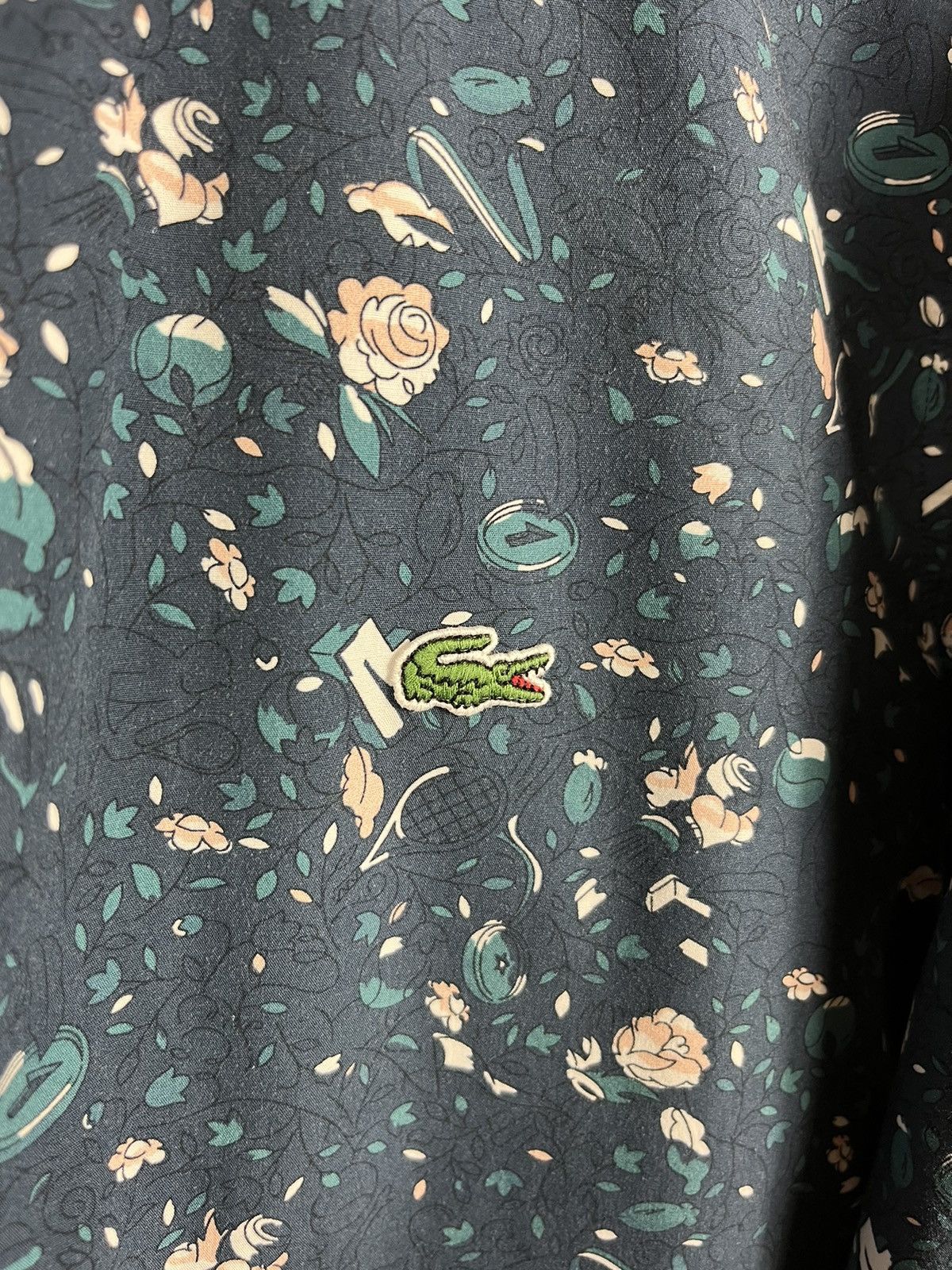 Designer × Lacoste Lacoste live l!ve full print floral designer shirt 39 logo Size US S / EU 44-46 / 1 - 8 Thumbnail