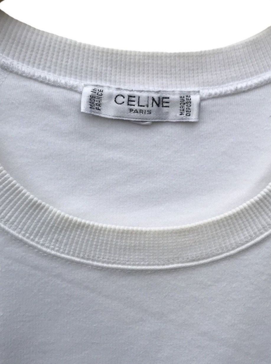 Celine Vintage Celine Paris Logo Pullover Sweater Size US M / EU 48-50 / 2 - 5 Thumbnail