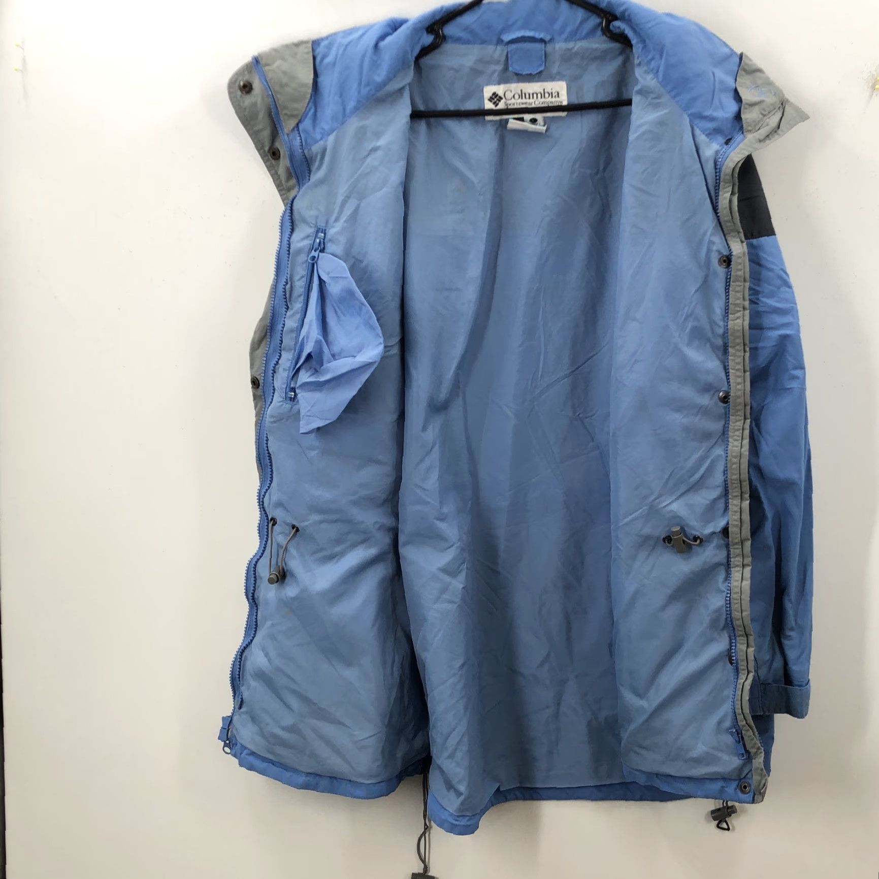 Vintage Columbia Windbreaker Jacket Blue Long Sleeve Zip Casual Womens L Regular Size Jacket Size L / US 10 / IT 46 - 6 Thumbnail
