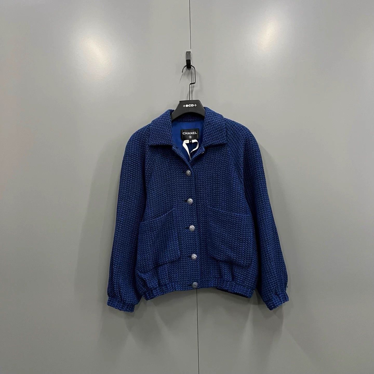 Chanel Chanel 22P Womens Blue Woven Celebrity Style Jacket Size S / US 4 / IT 40 - 1 Thumbnail