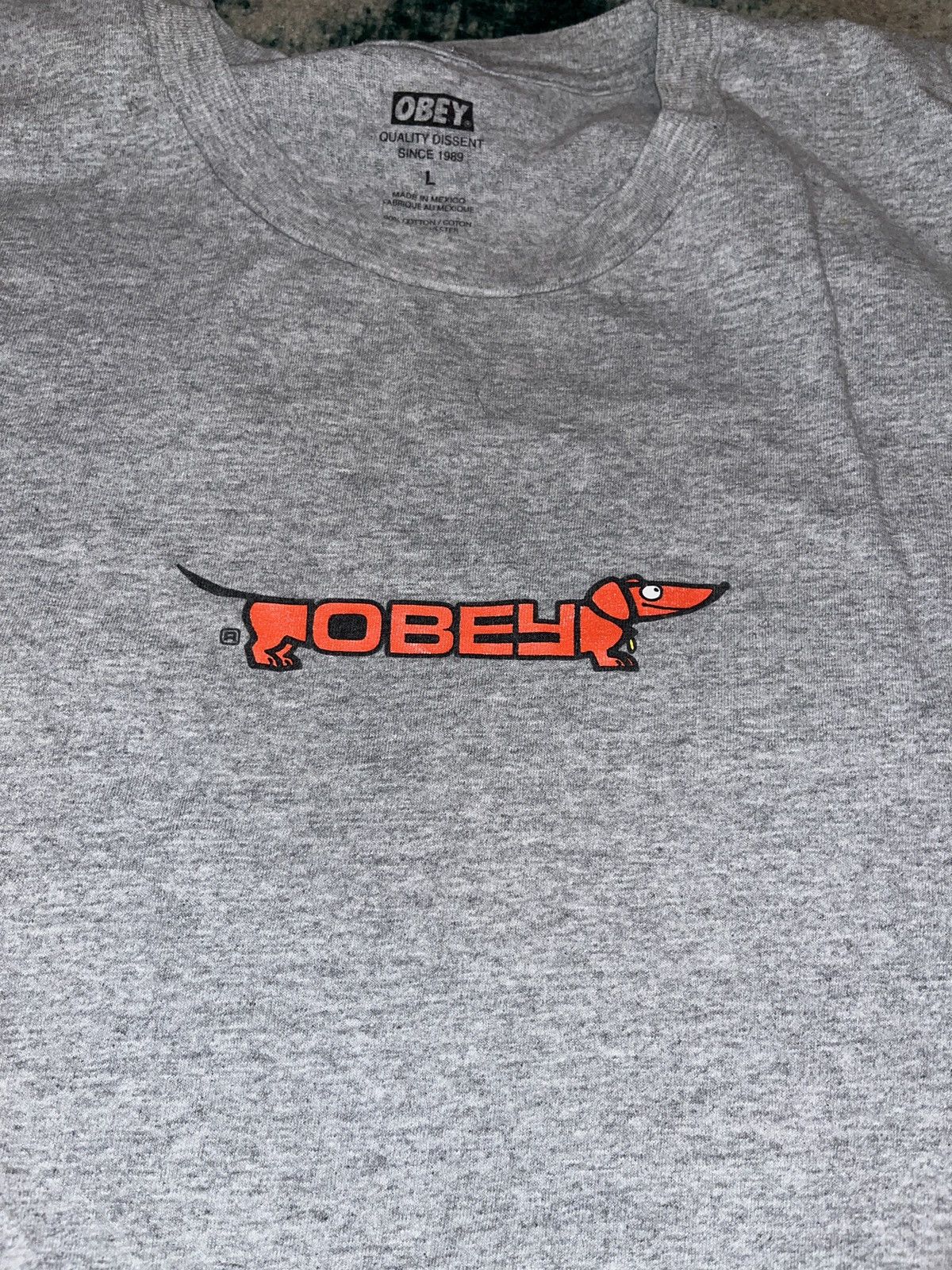 Obey obey weenie dog logo tee Size US L / EU 52-54 / 3 - 1 Thumbnail