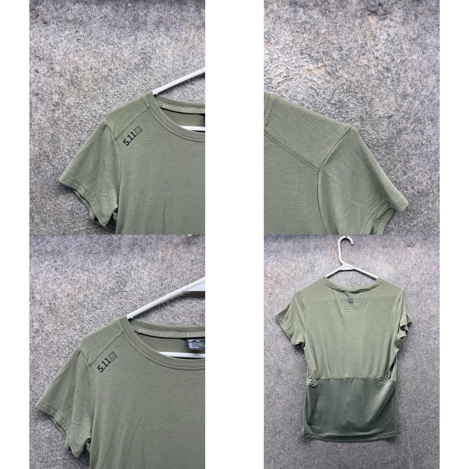 Vintage 5.11 Tactical Shirt Womens Small Green Short Sleeve Athletic Running Top Size S / US 4 / IT 40 - 8 Thumbnail
