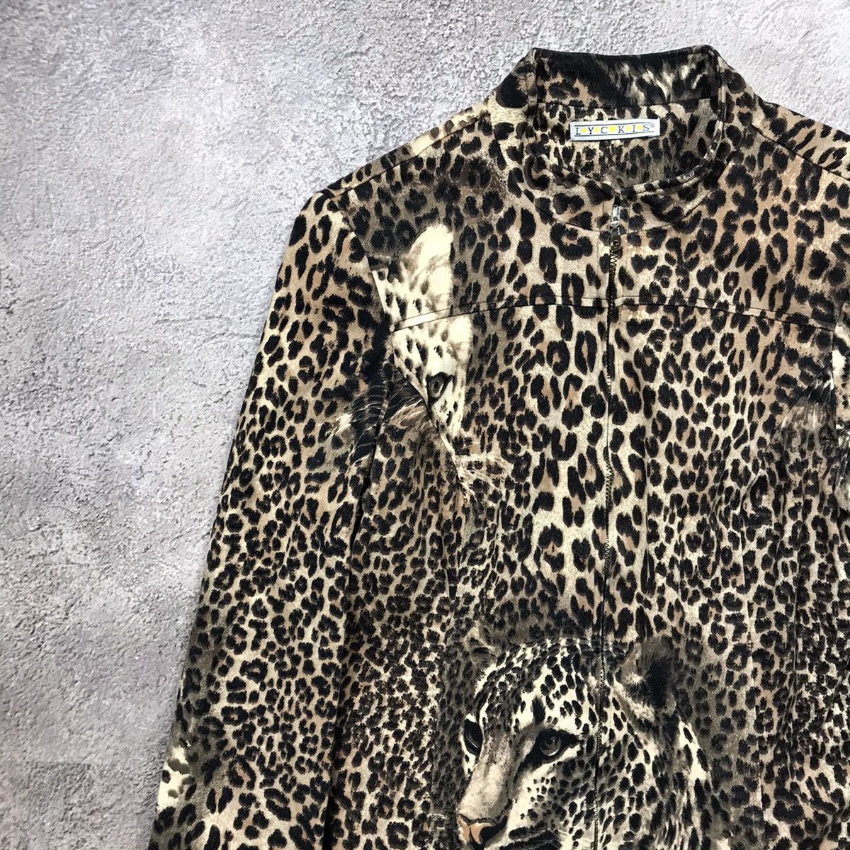 Vintage Vintage 90s Leopard Face Print Jacket Y2K Japanese Art M Size M / US 6-8 / IT 42-44 - 2 Thumbnail